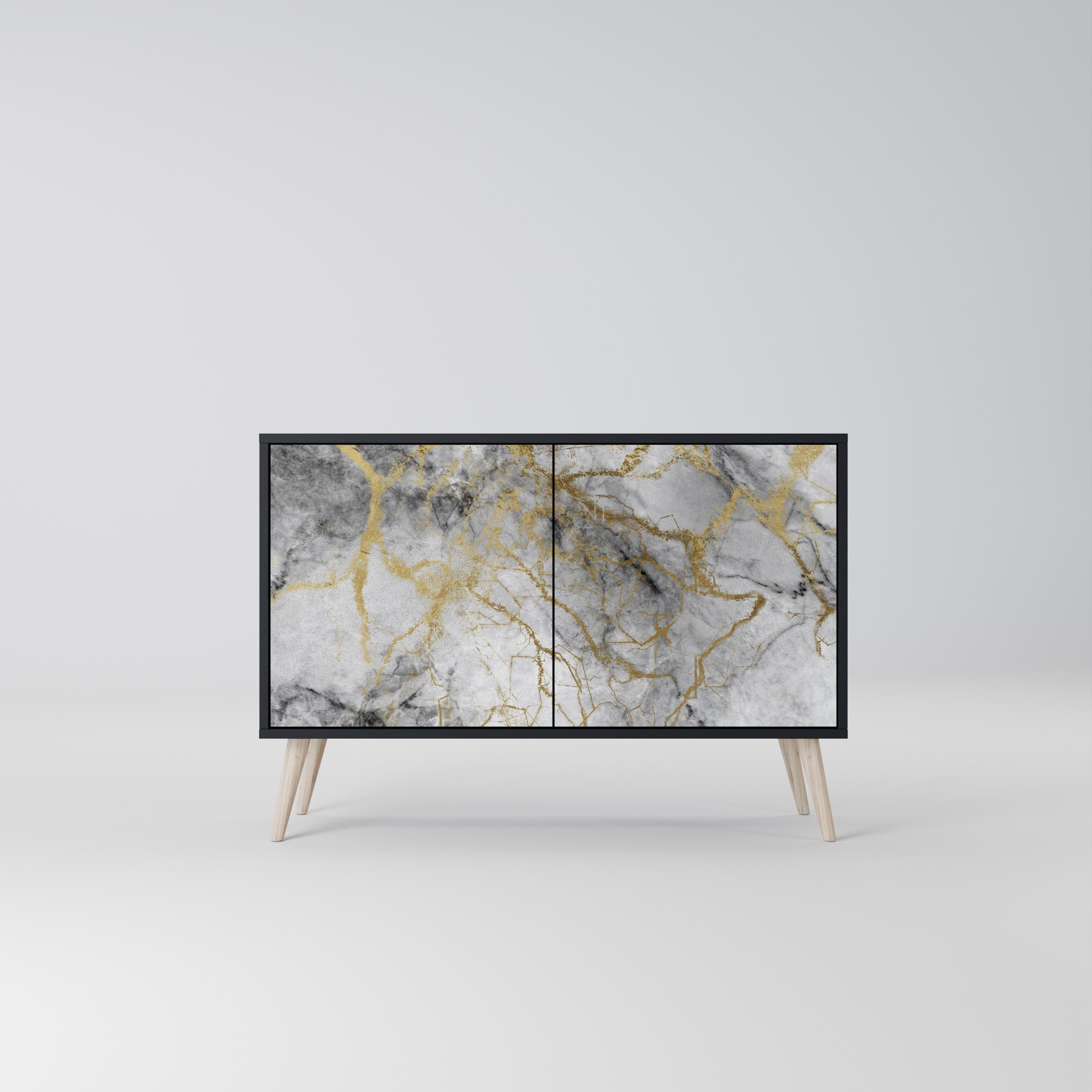 Buffet 2 portes TIMELESS GLIDE finition noire