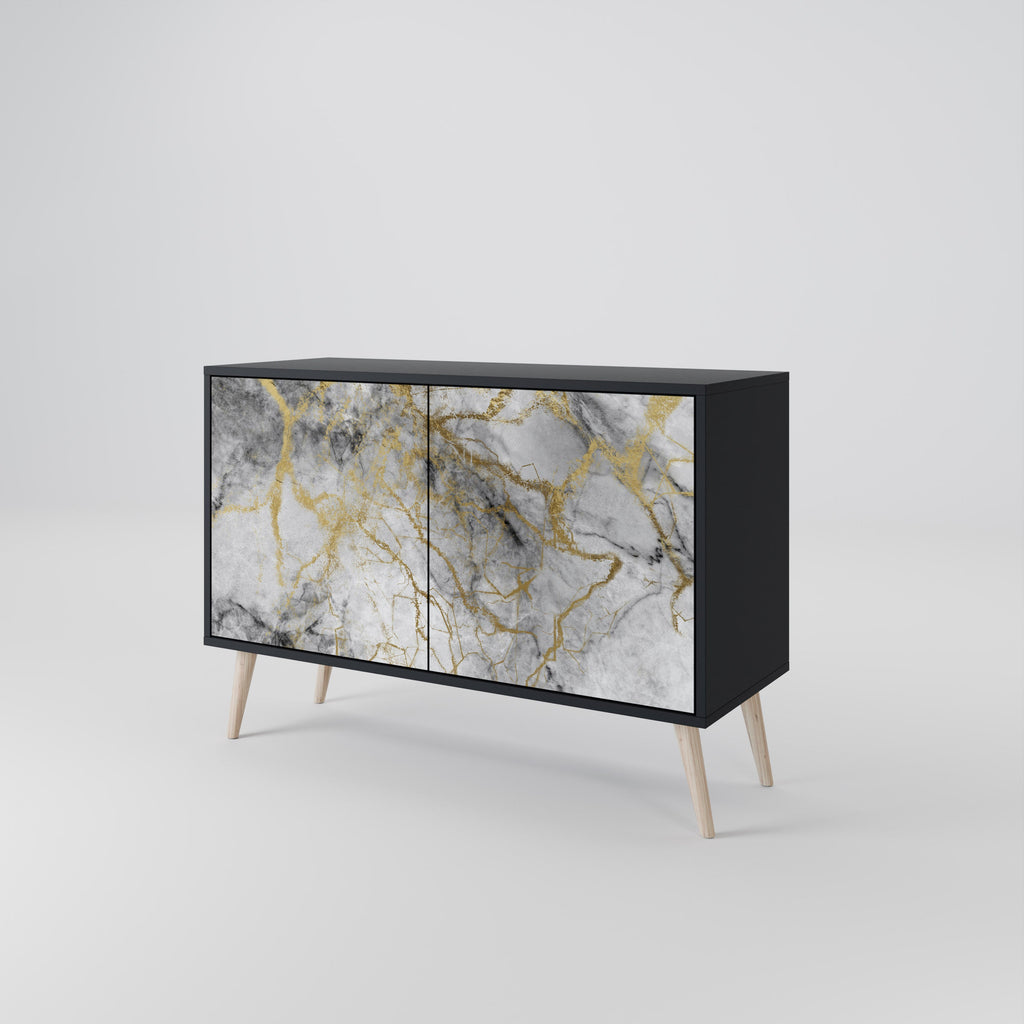 Buffet 2 portes TIMELESS GLIDE finition noire