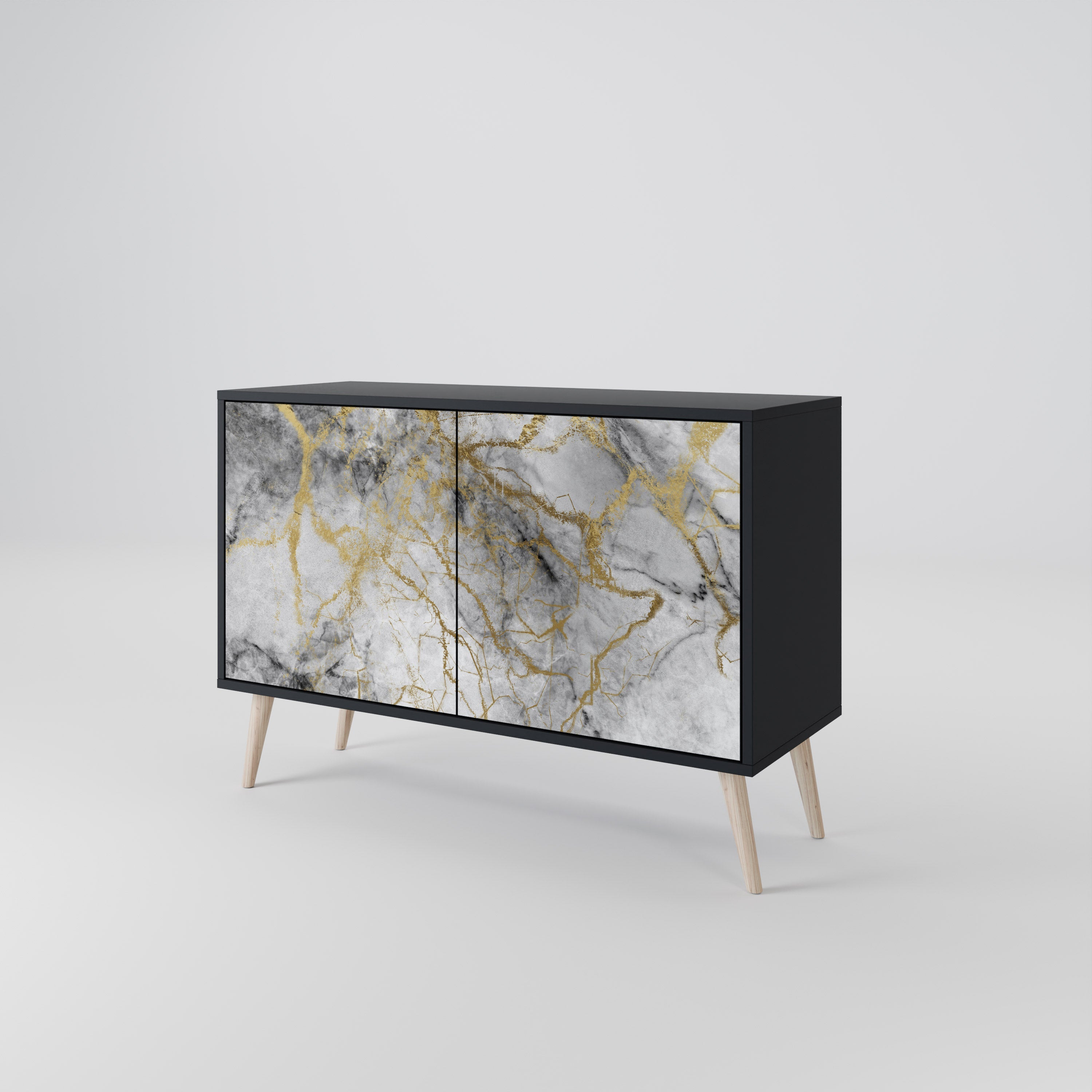 Buffet 2 portes TIMELESS GLIDE finition noire