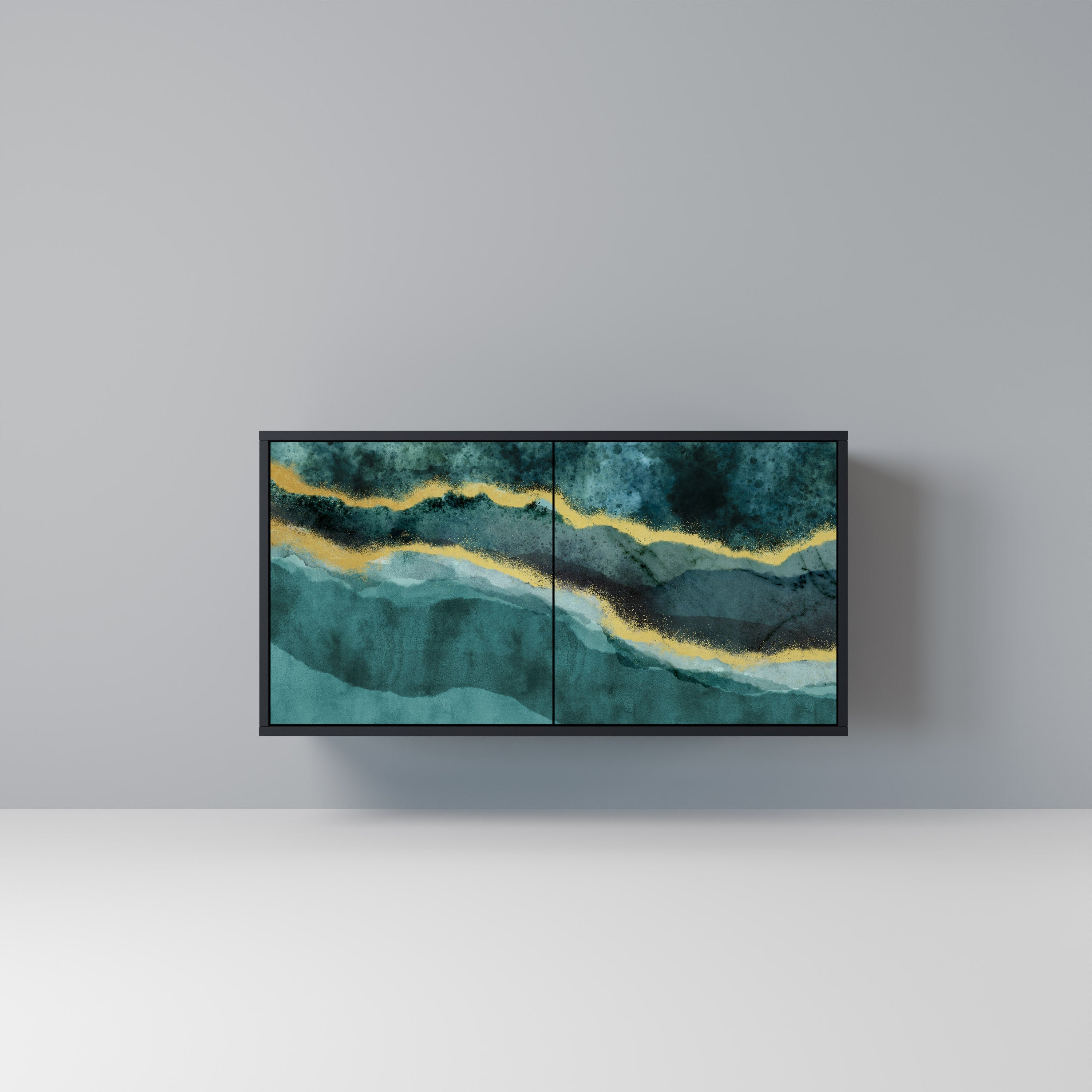 Buffet 2 portes GOLDRUSH ODYSSEY finition noire