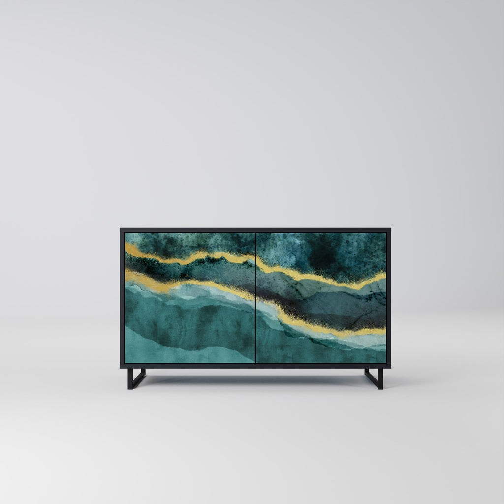 Buffet 2 portes GOLDRUSH ODYSSEY finition noire