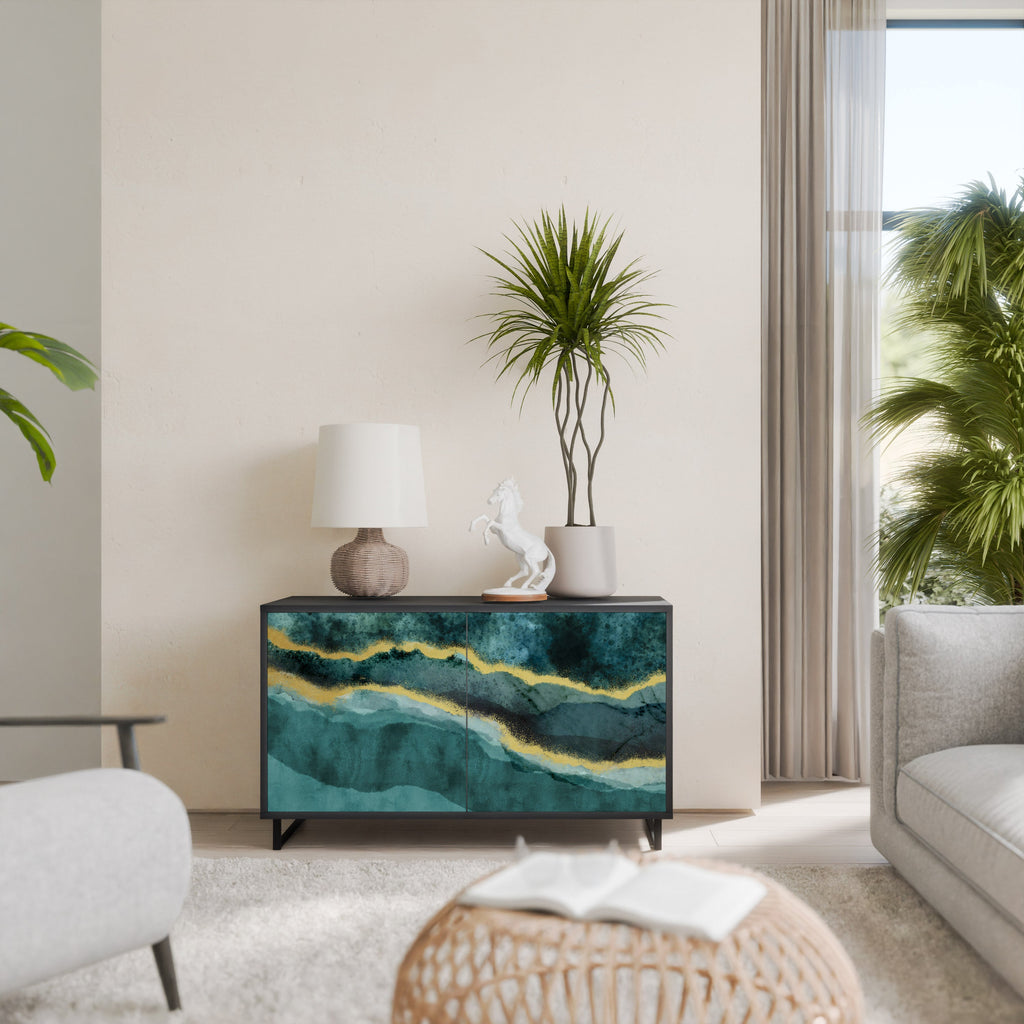 Buffet 2 portes GOLDRUSH ODYSSEY finition noire