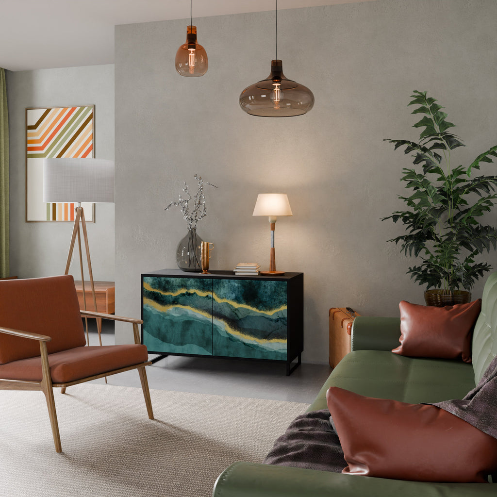 Buffet 2 portes GOLDRUSH ODYSSEY finition noire