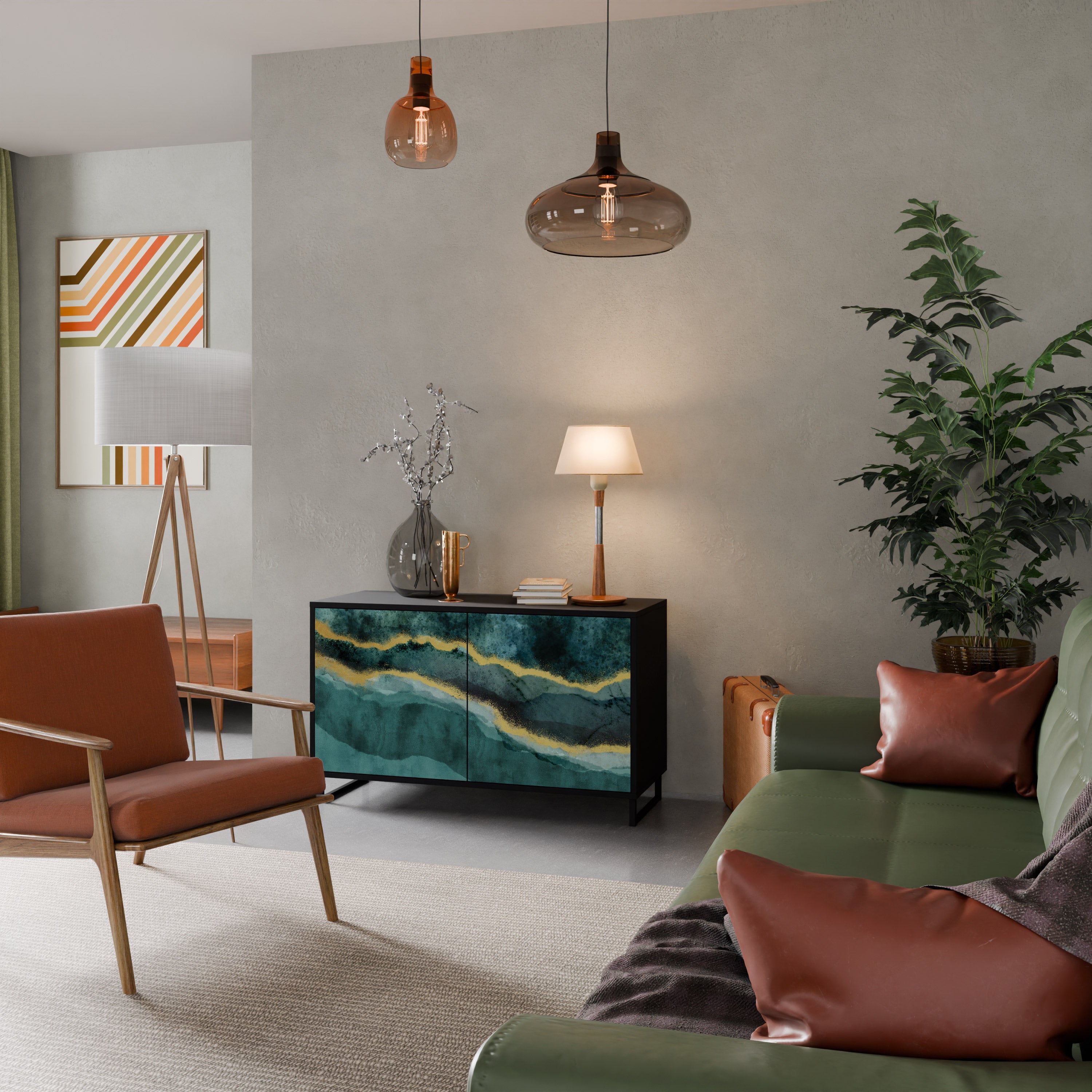 Buffet 2 portes GOLDRUSH ODYSSEY finition noire