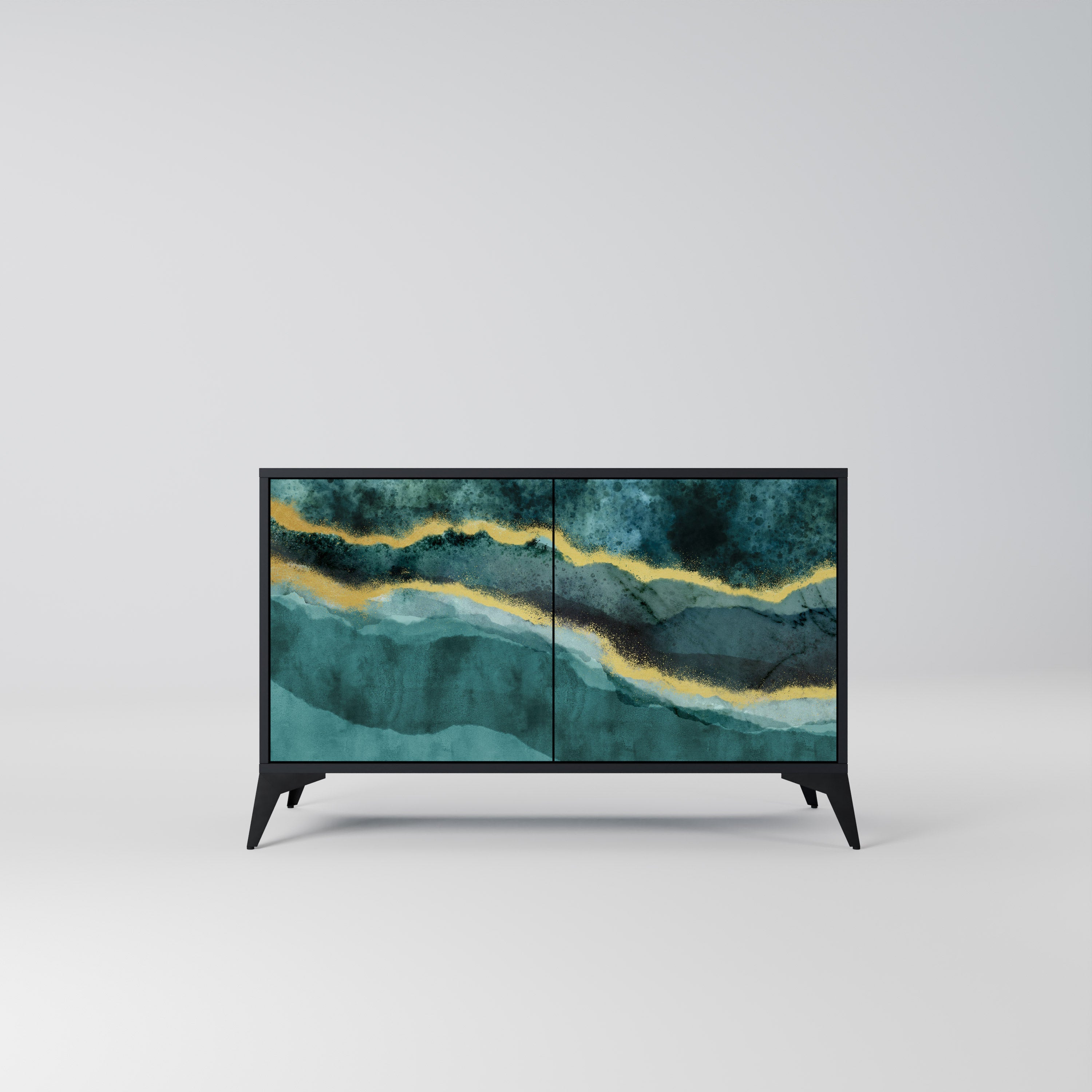 Buffet 2 portes GOLDRUSH ODYSSEY finition noire