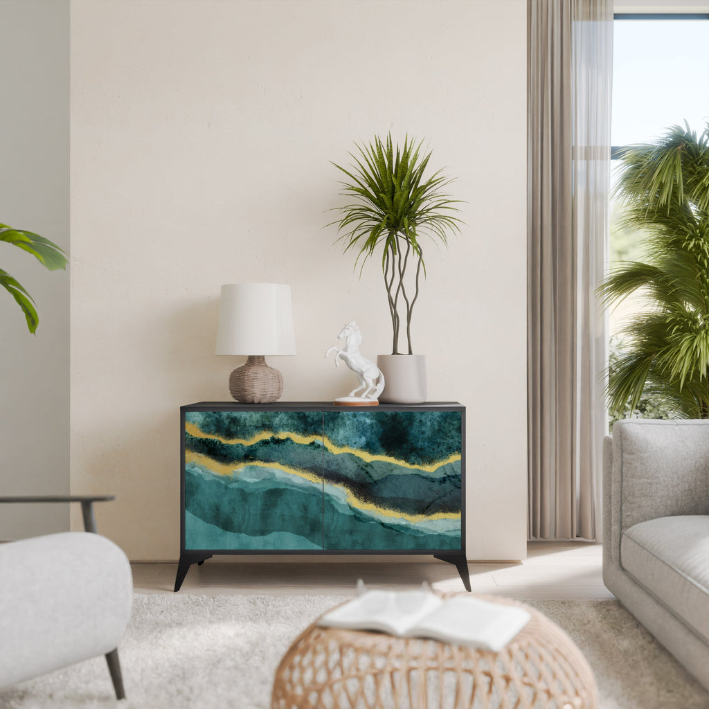 Buffet 2 portes GOLDRUSH ODYSSEY finition noire