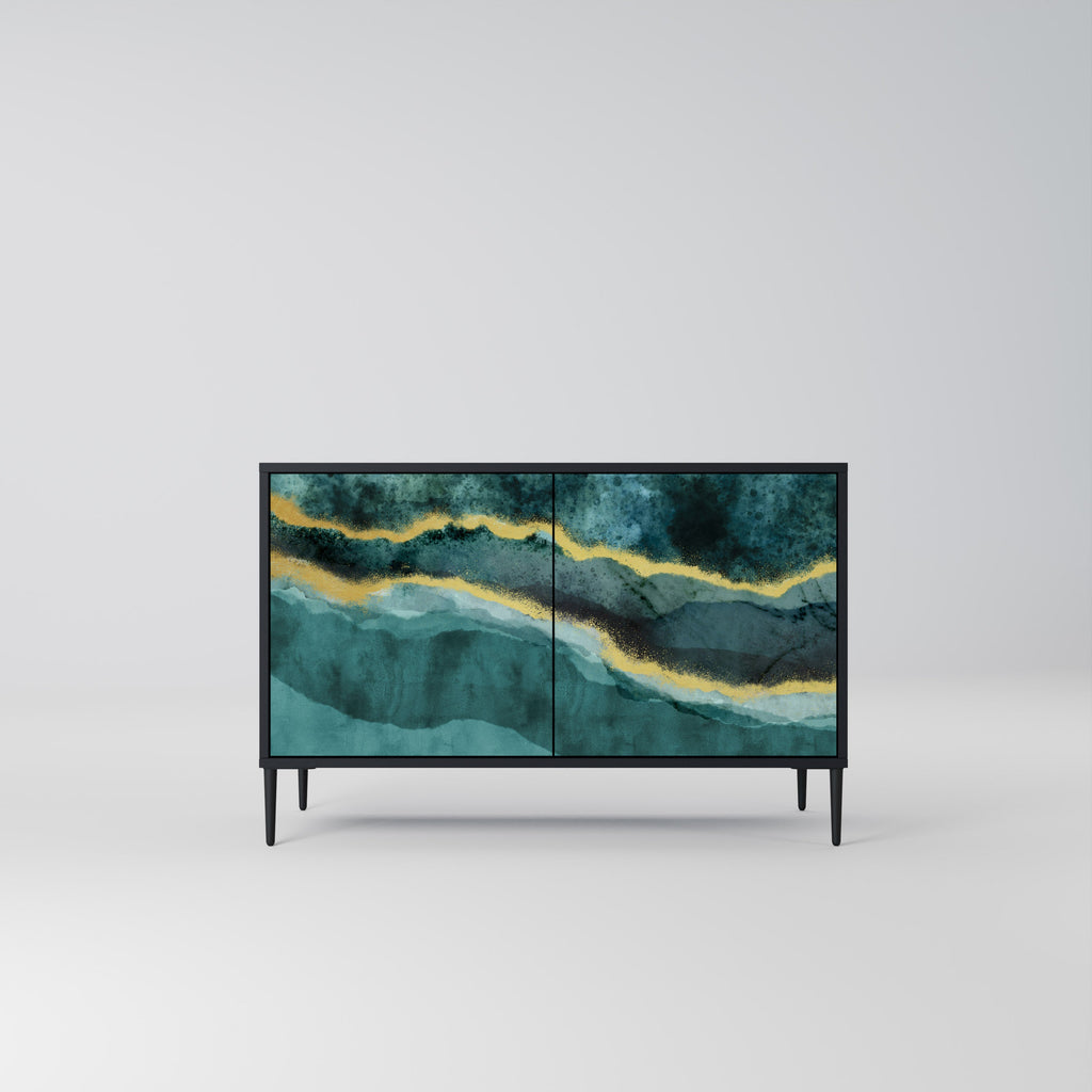 Buffet 2 portes GOLDRUSH ODYSSEY finition noire