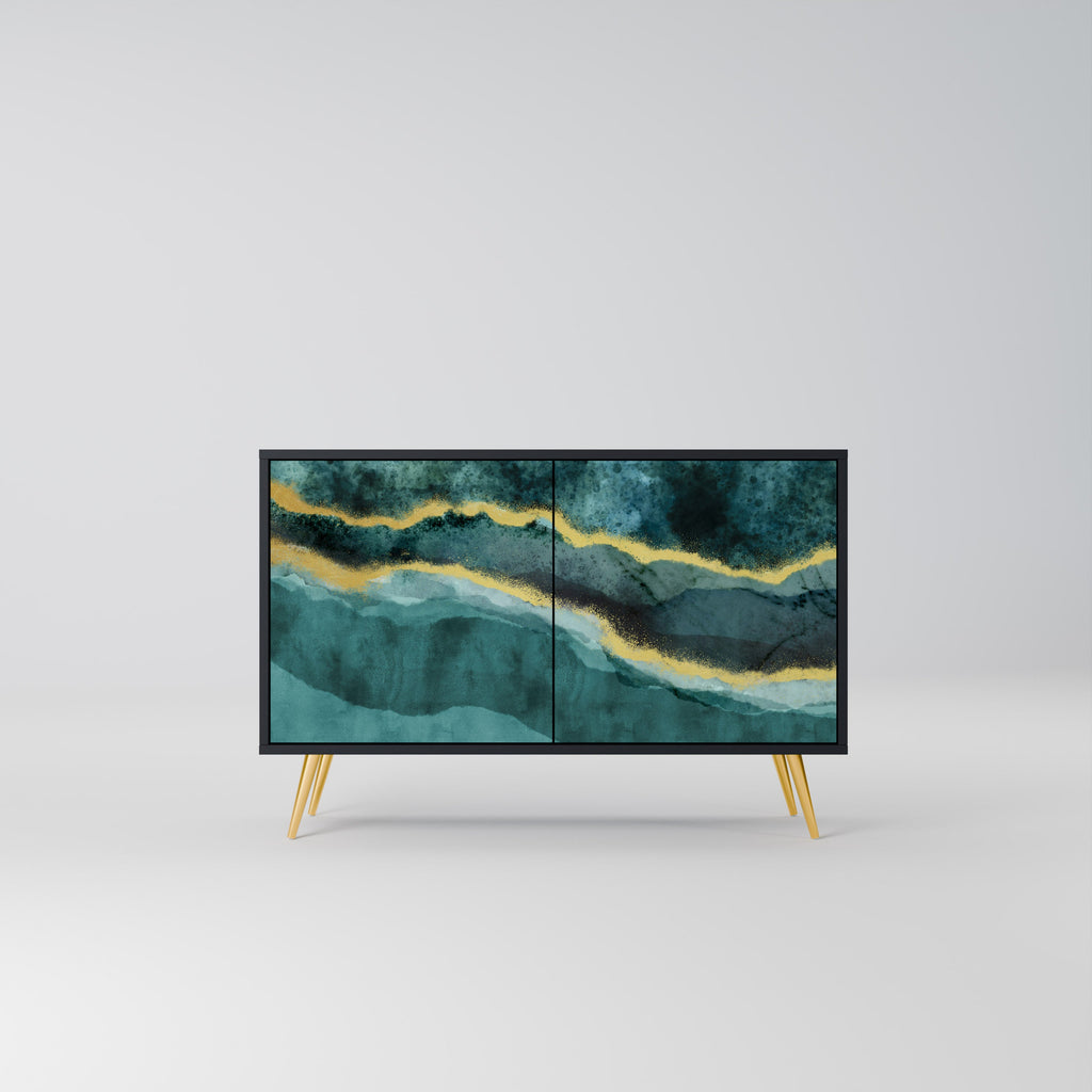 Buffet 2 portes GOLDRUSH ODYSSEY finition noire