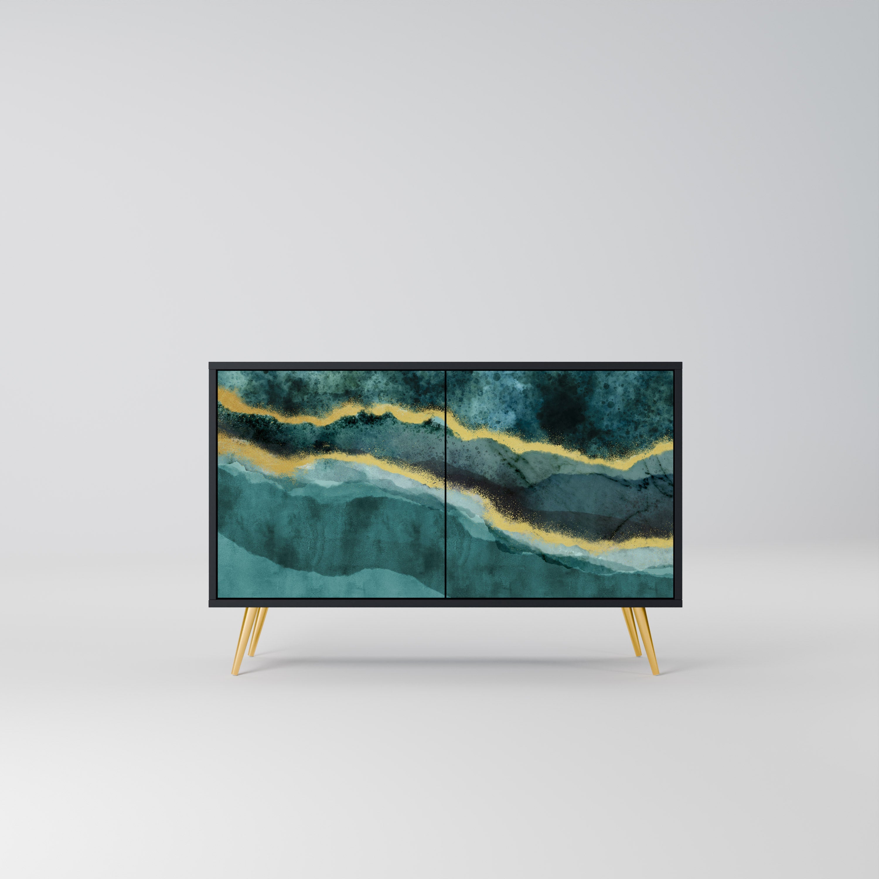 Buffet 2 portes GOLDRUSH ODYSSEY finition noire