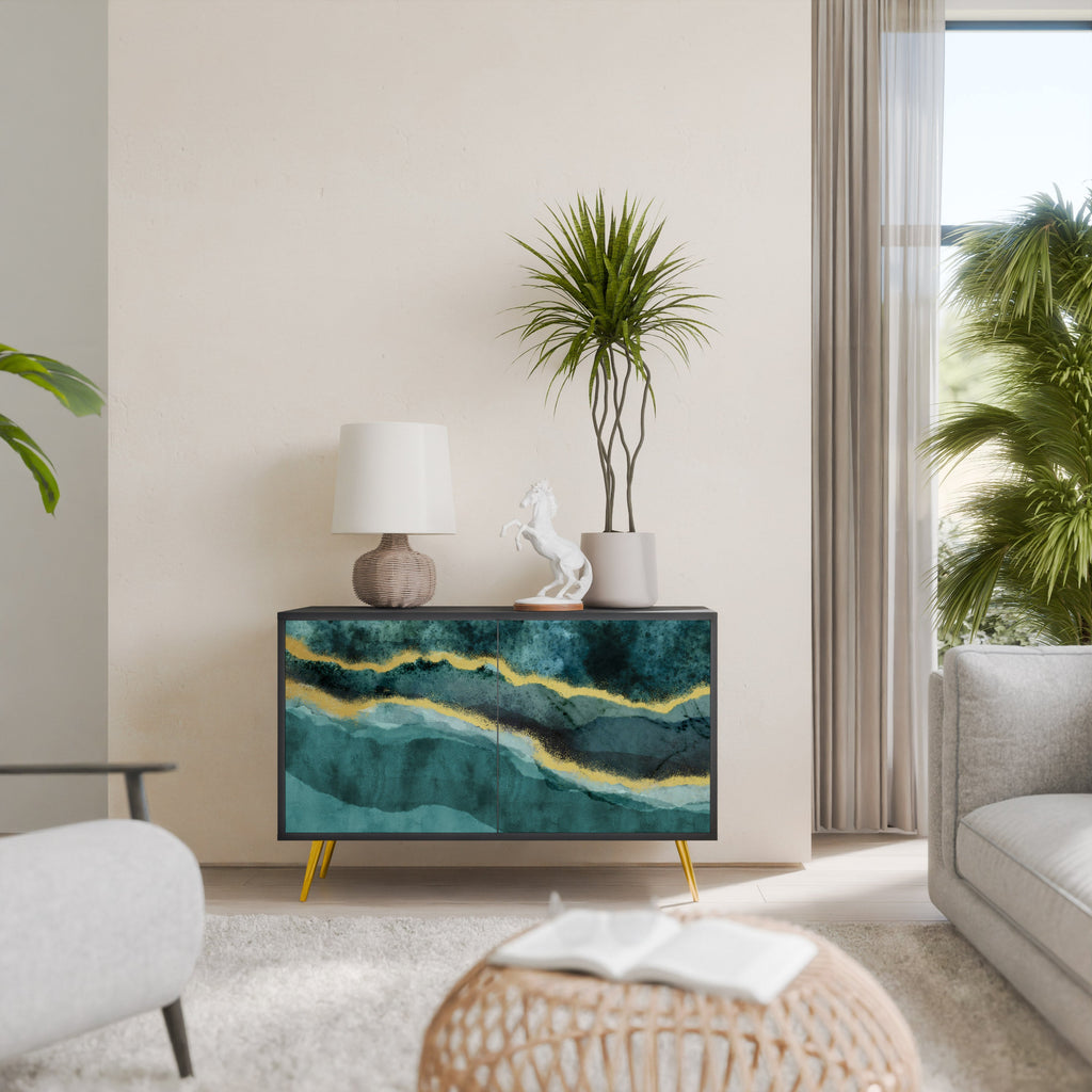 Buffet 2 portes GOLDRUSH ODYSSEY finition noire