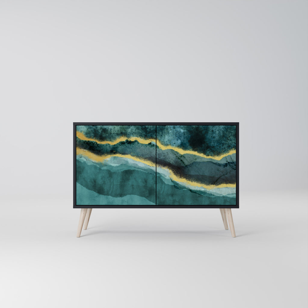 Buffet 2 portes GOLDRUSH ODYSSEY finition noire