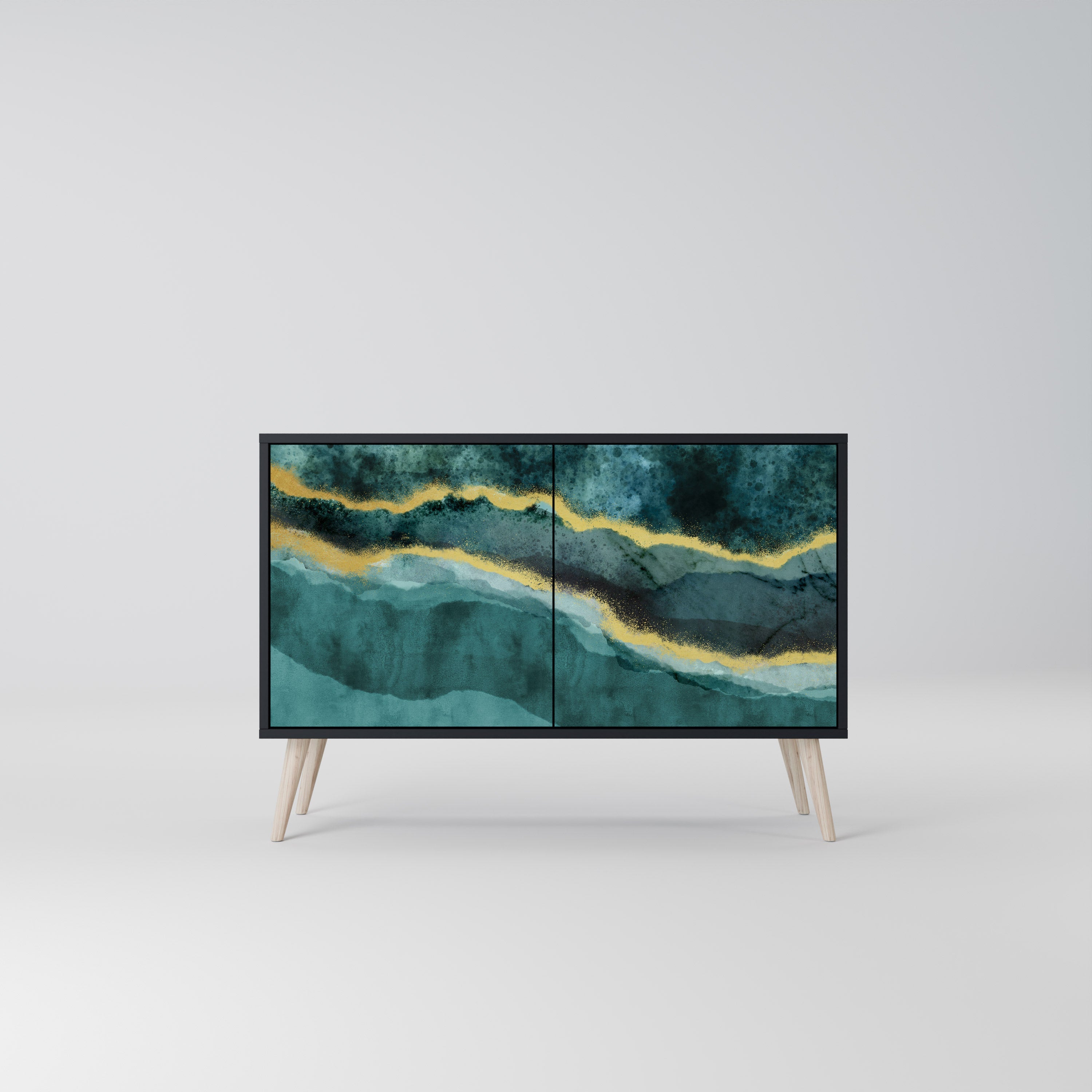 Buffet 2 portes GOLDRUSH ODYSSEY finition noire