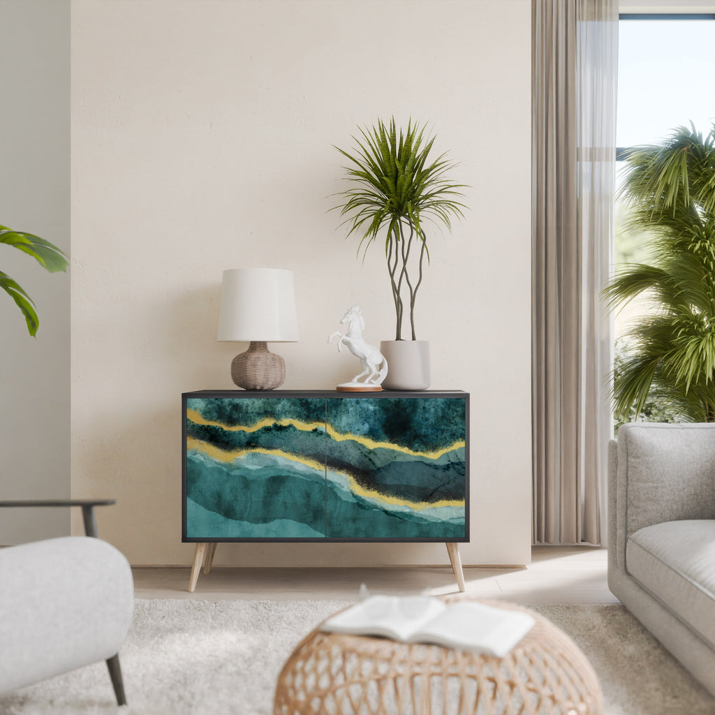 Buffet 2 portes GOLDRUSH ODYSSEY finition noire