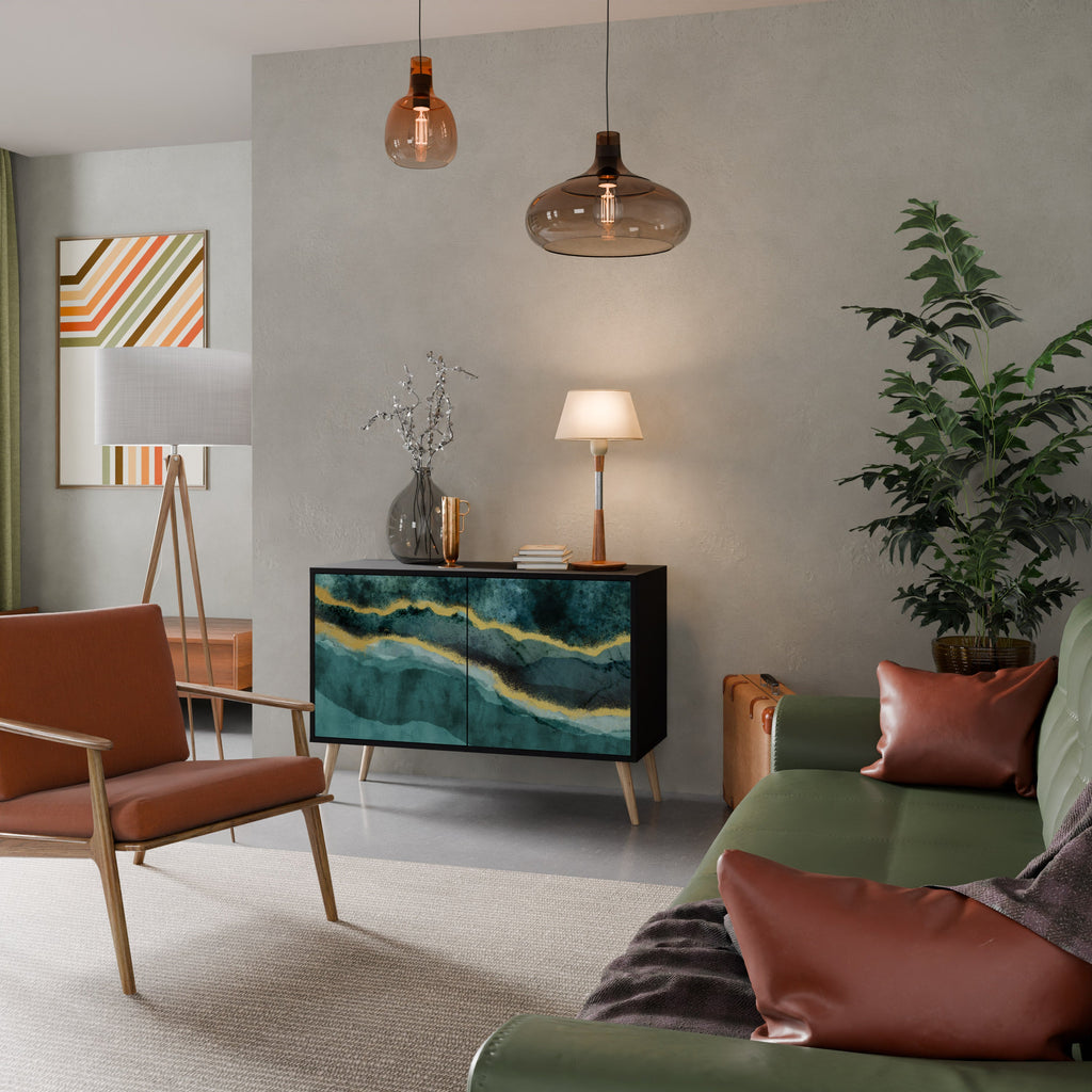 Buffet 2 portes GOLDRUSH ODYSSEY finition noire