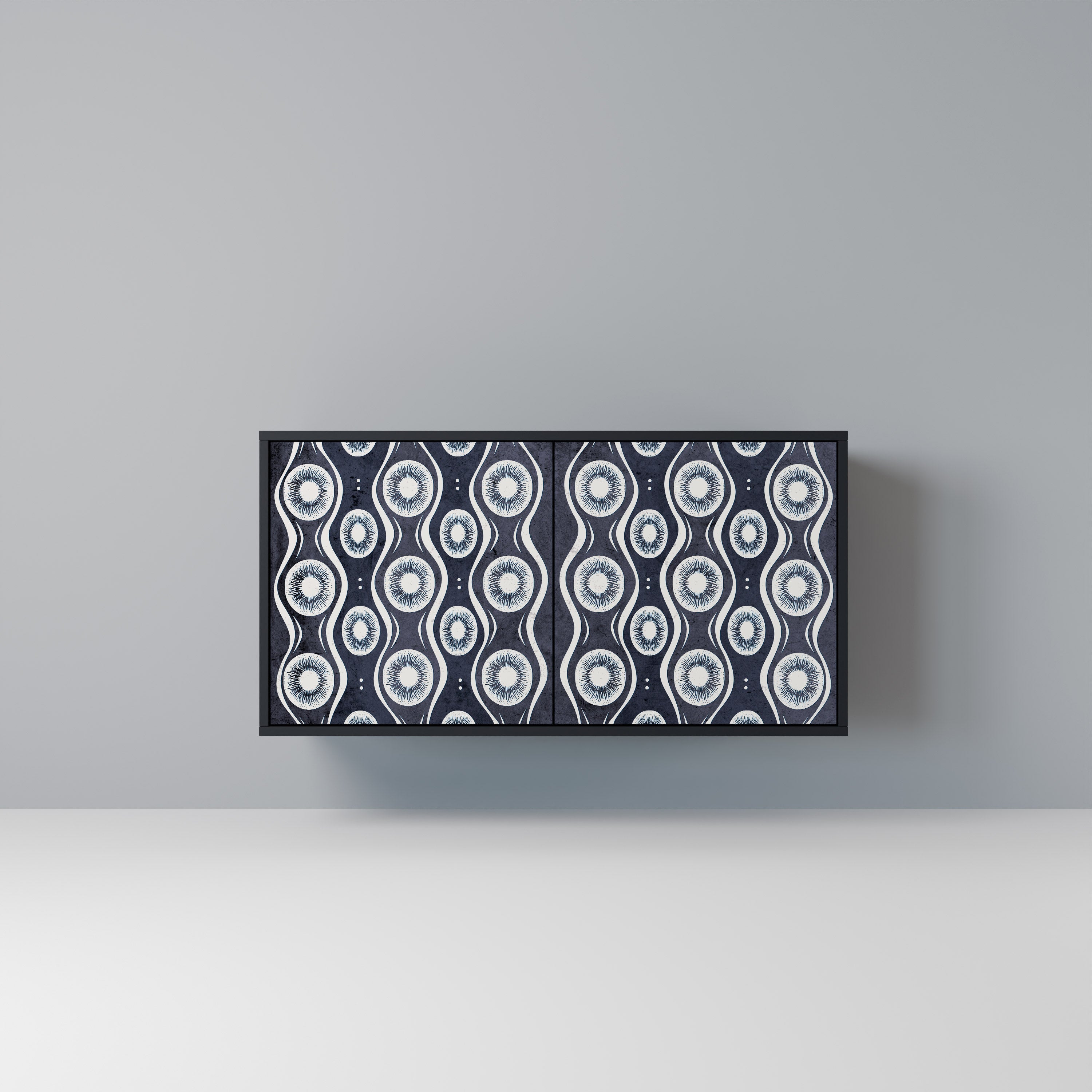 Buffet 2 portes GRAPHITE EYES finition noire