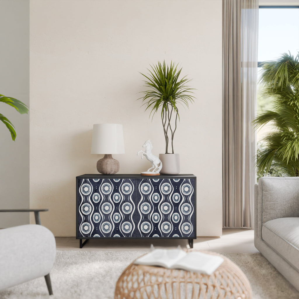 Buffet 2 portes GRAPHITE EYES finition noire