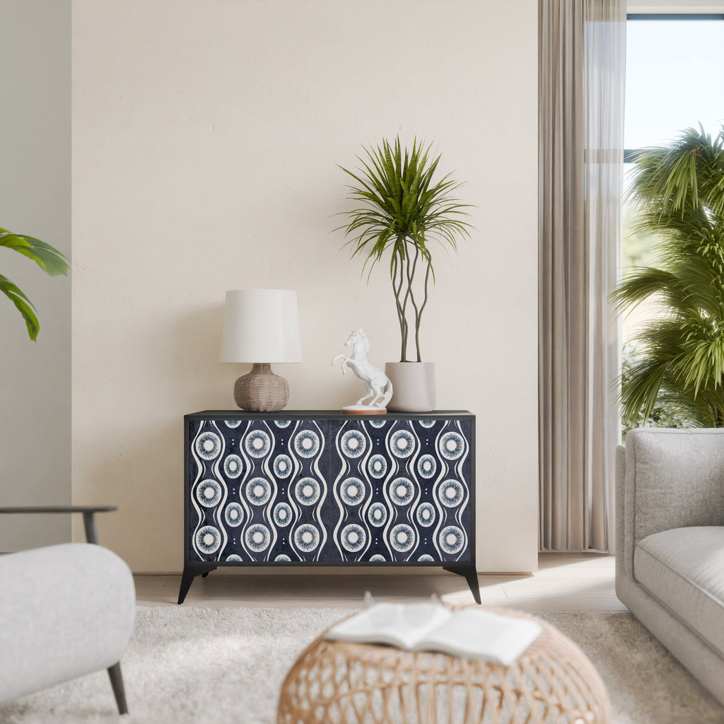 Buffet 2 portes GRAPHITE EYES finition noire