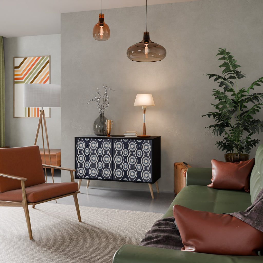 Buffet 2 portes GRAPHITE EYES finition noire