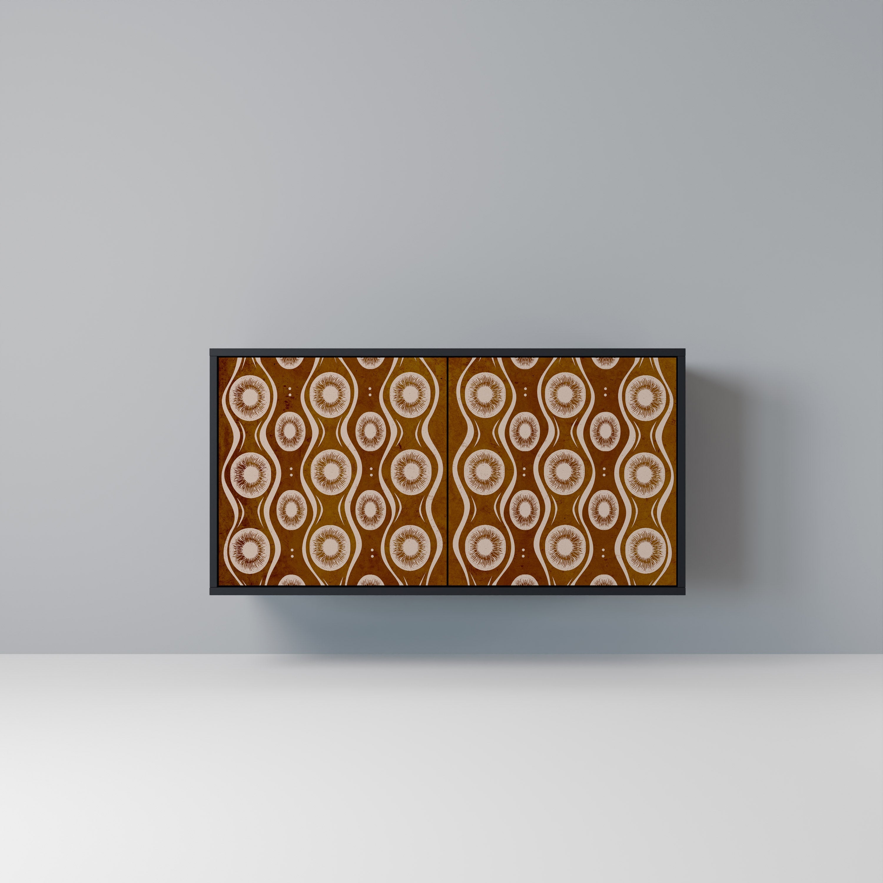 Buffet 2 portes BROWN EYES finition noire