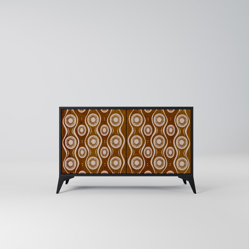 Buffet 2 portes BROWN EYES finition noire