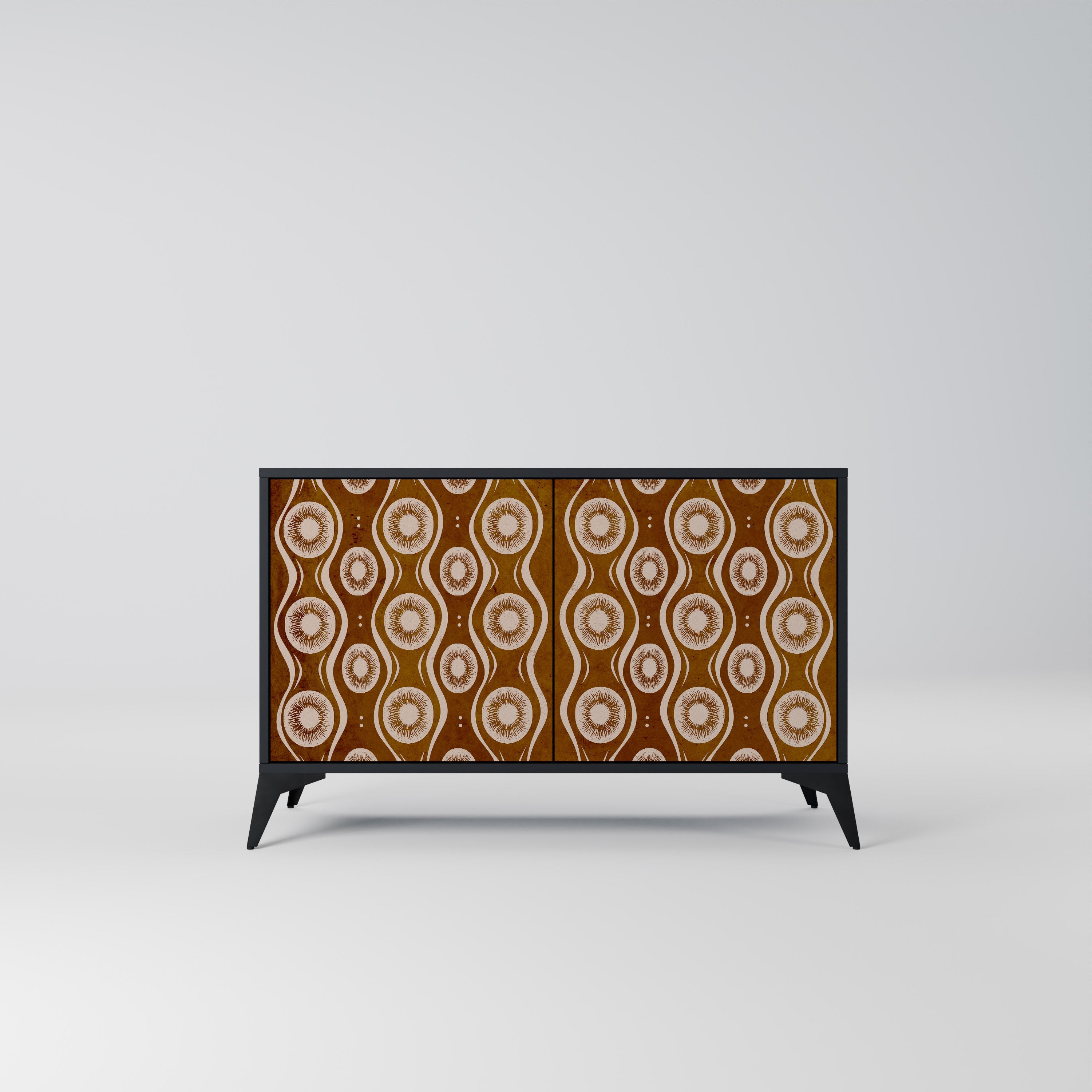 Buffet 2 portes BROWN EYES finition noire