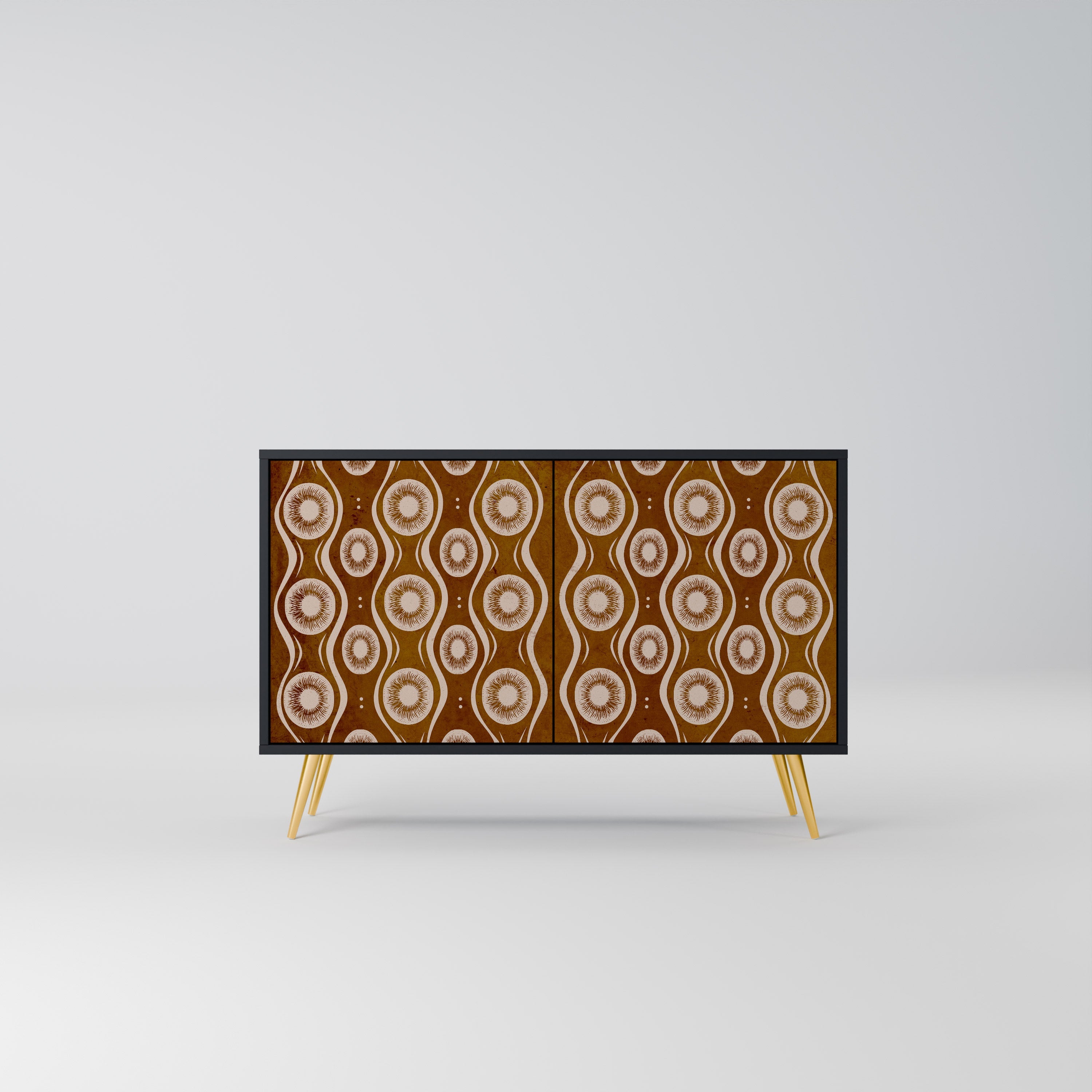 Buffet 2 portes BROWN EYES finition noire