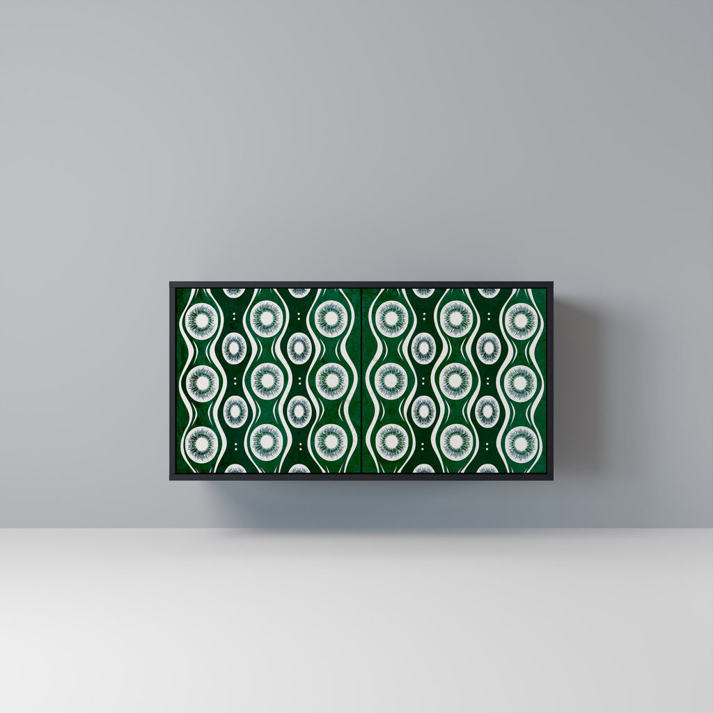 Buffet 2 portes GREEN EYES finition noire