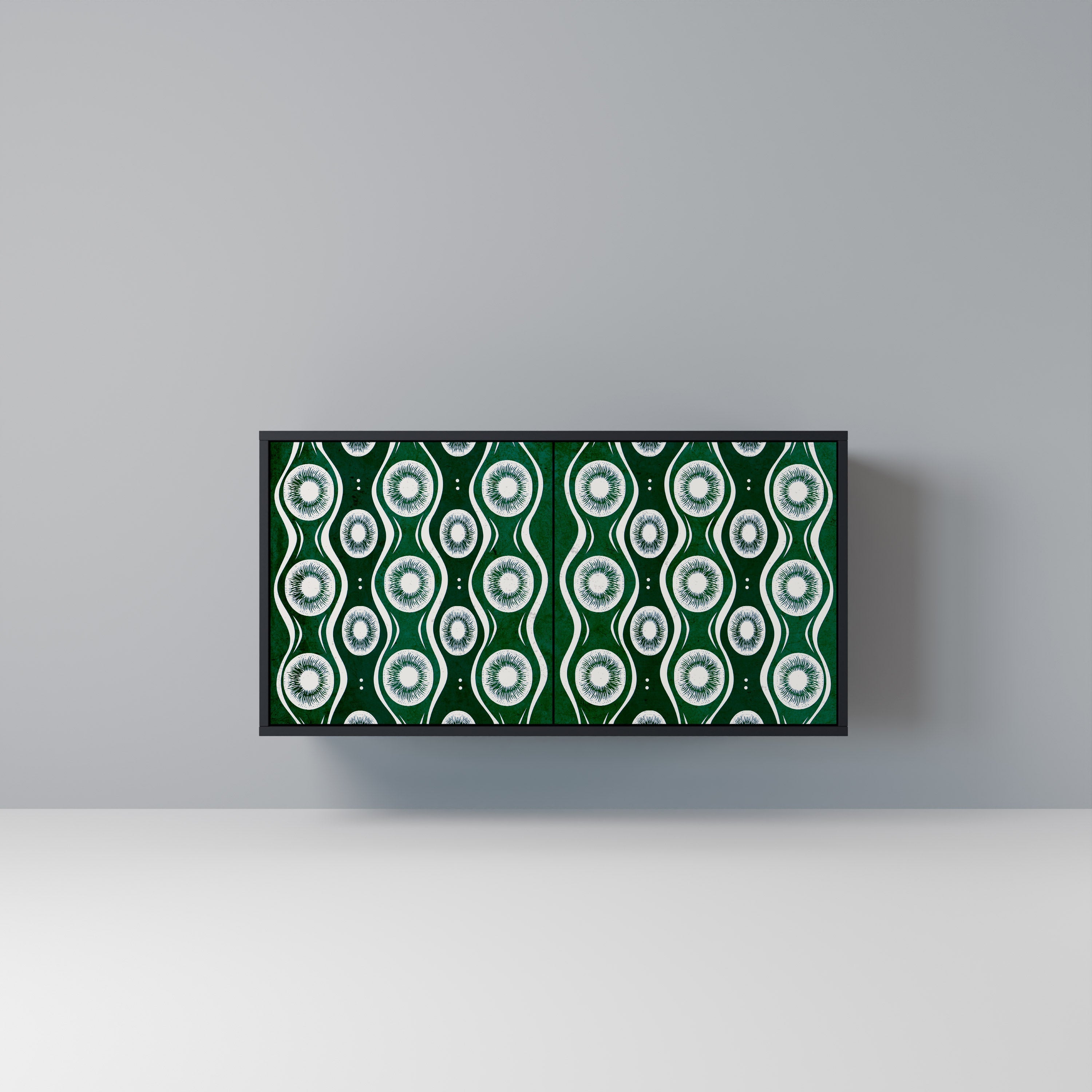 Buffet 2 portes GREEN EYES finition noire