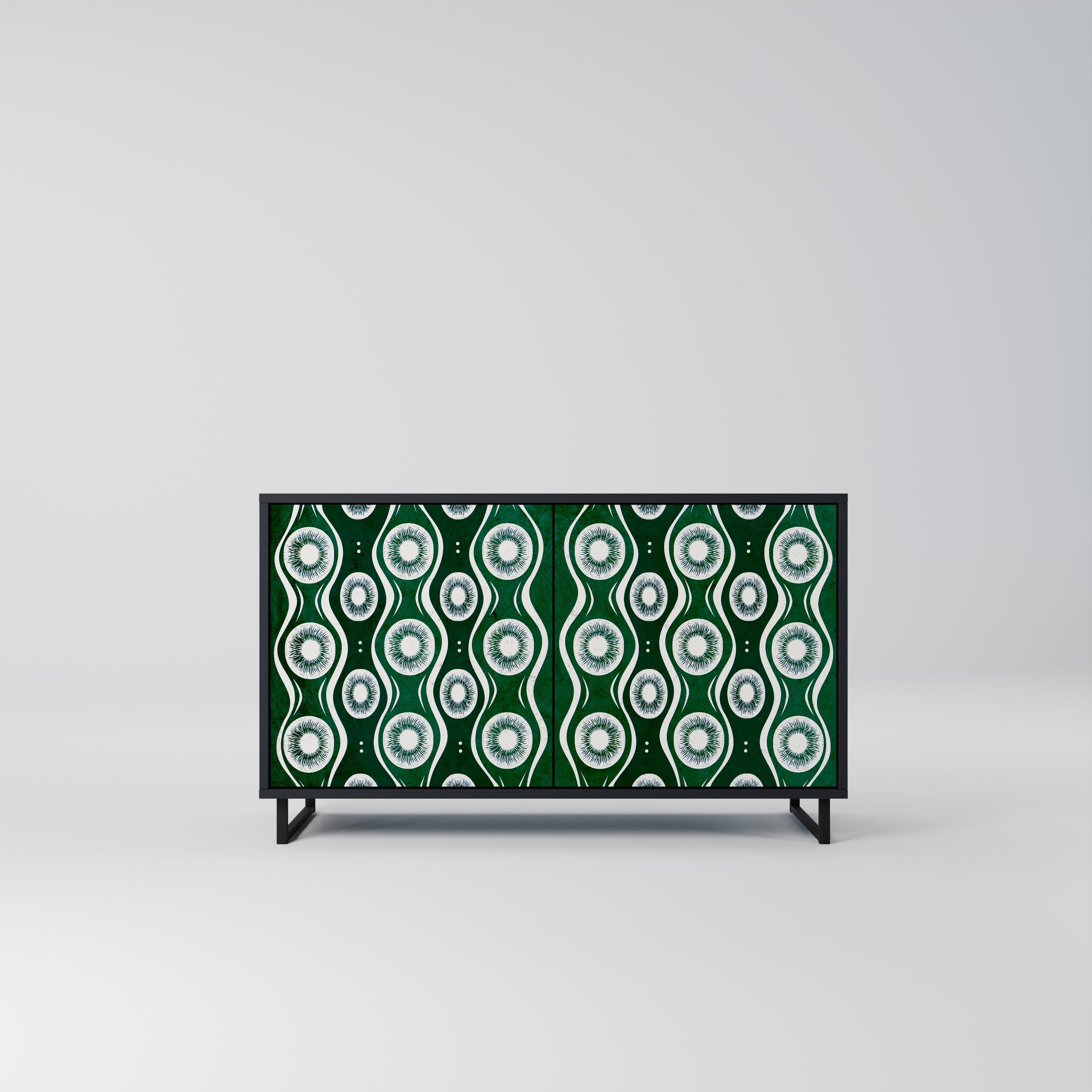 Buffet 2 portes GREEN EYES finition noire