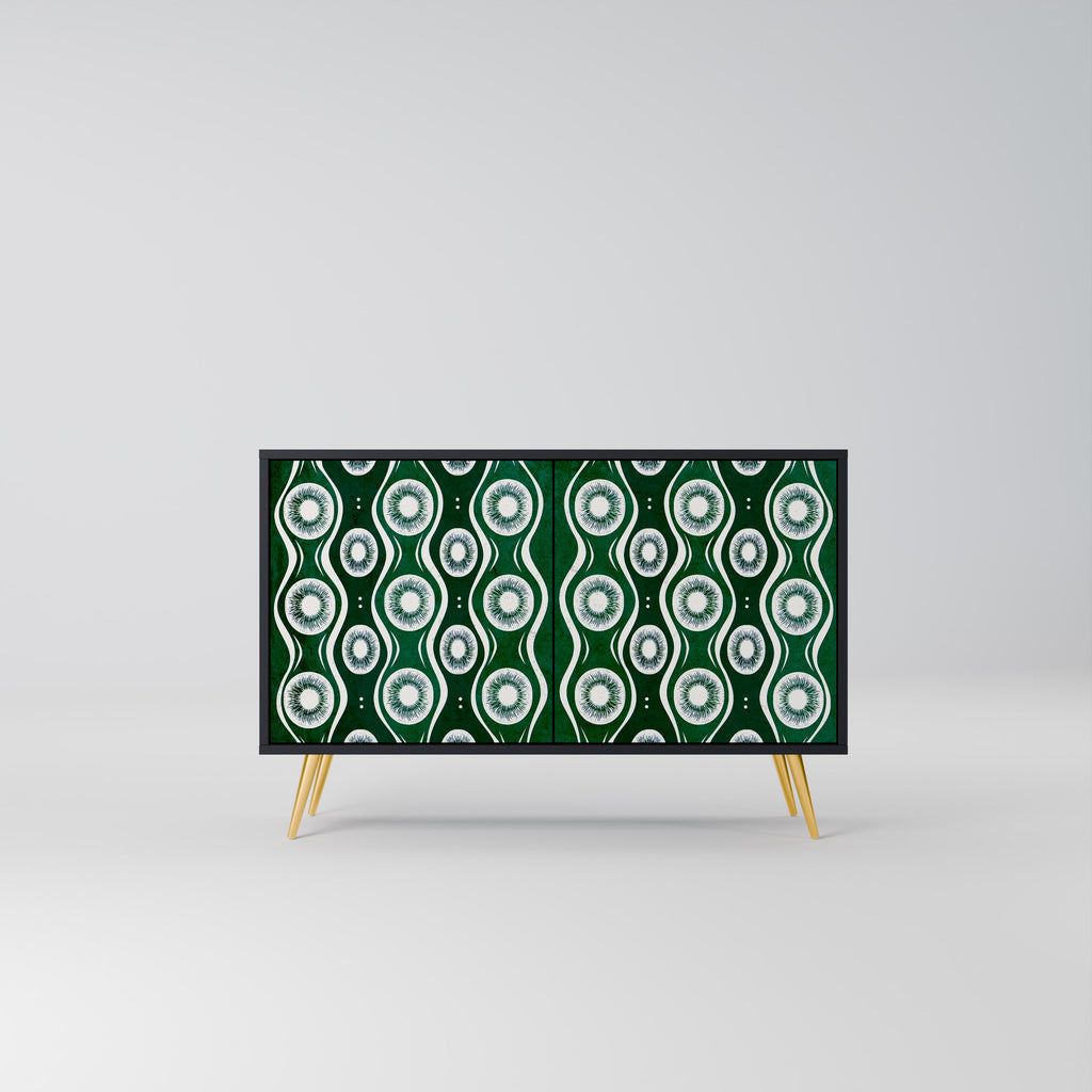 Buffet 2 portes GREEN EYES finition noire