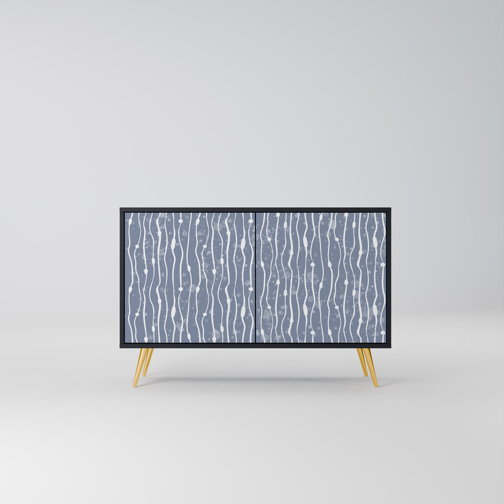 Buffet 2 portes GRAPHITE RAIN finition noire