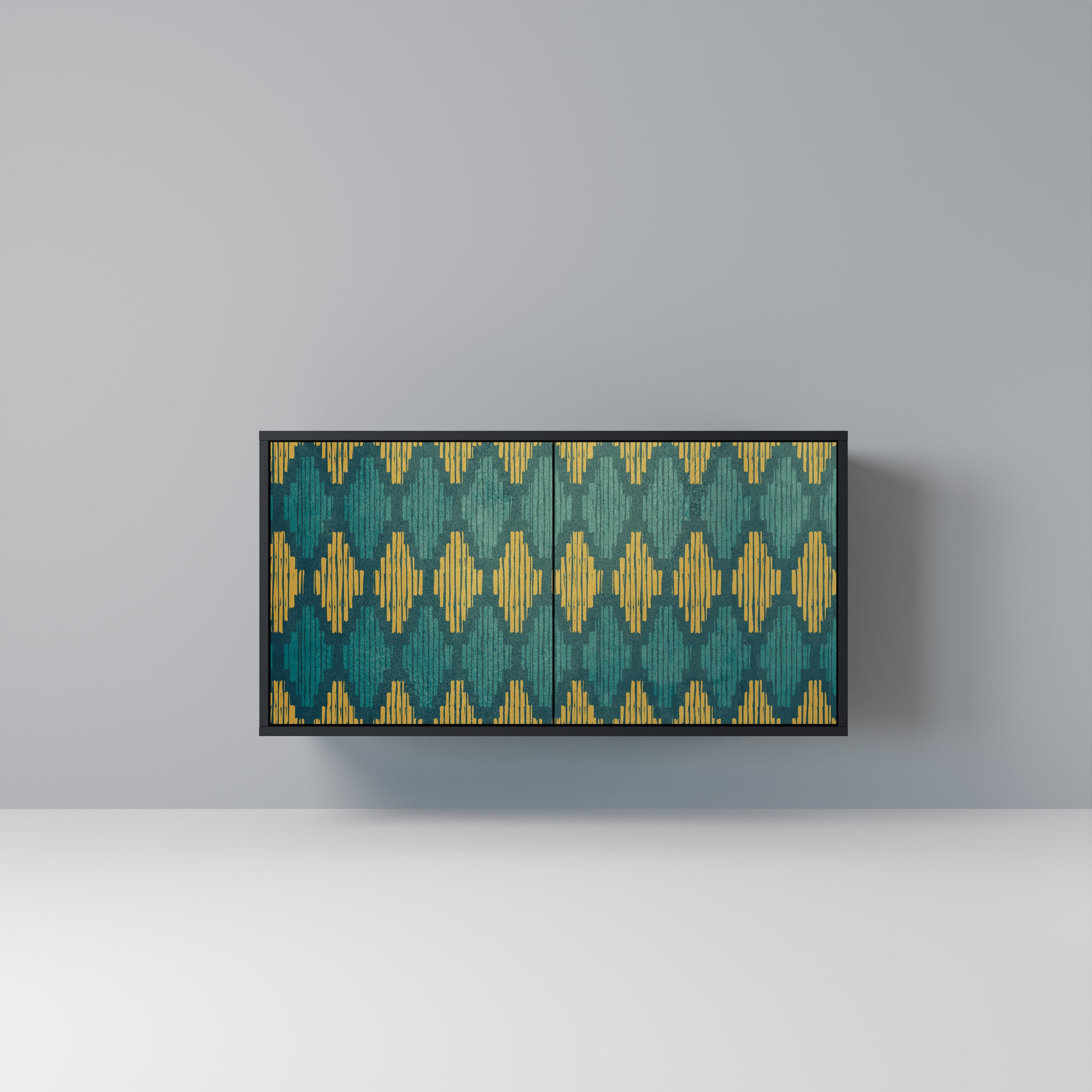 Buffet 2 portes POLYGONS finition noire