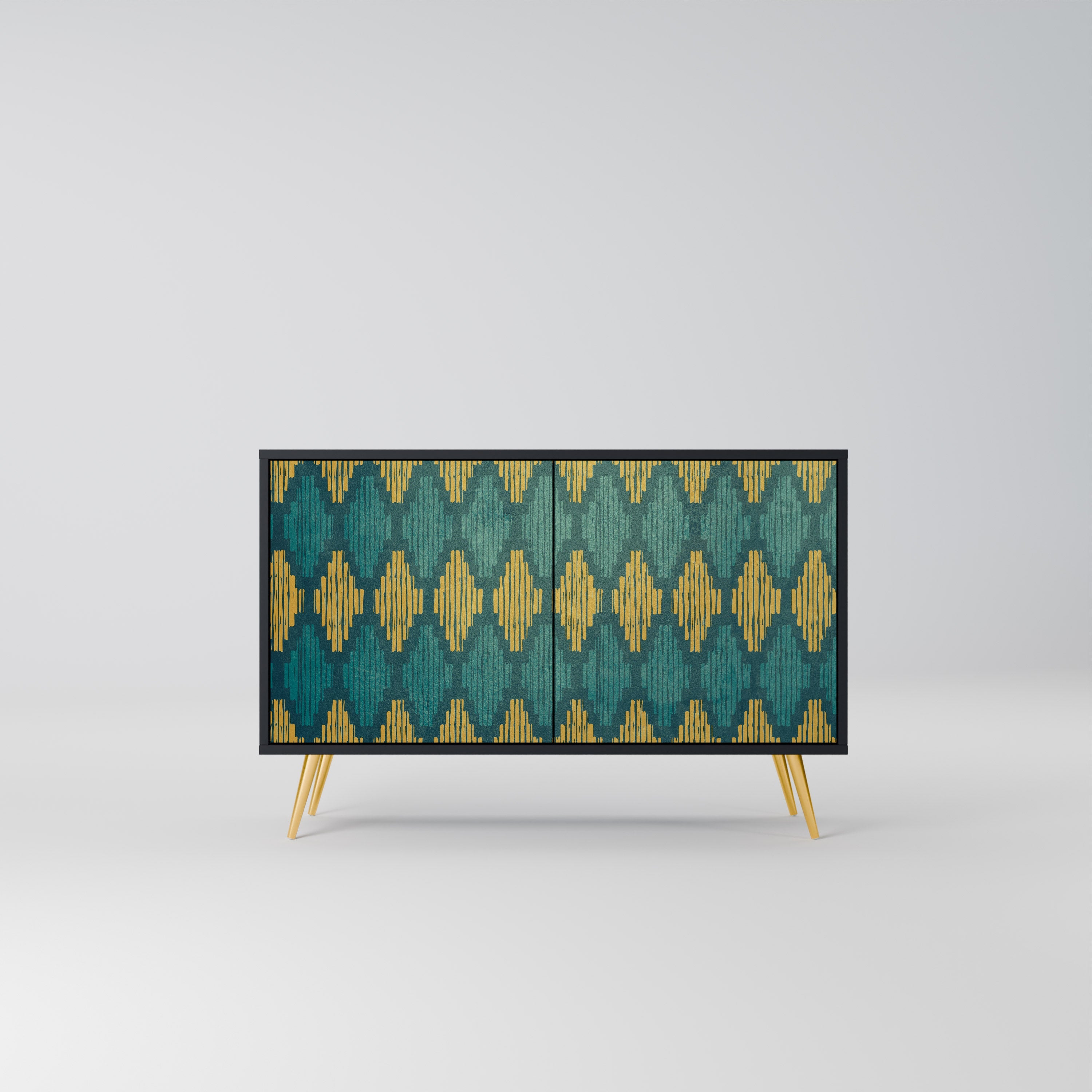 Buffet 2 portes POLYGONS finition noire