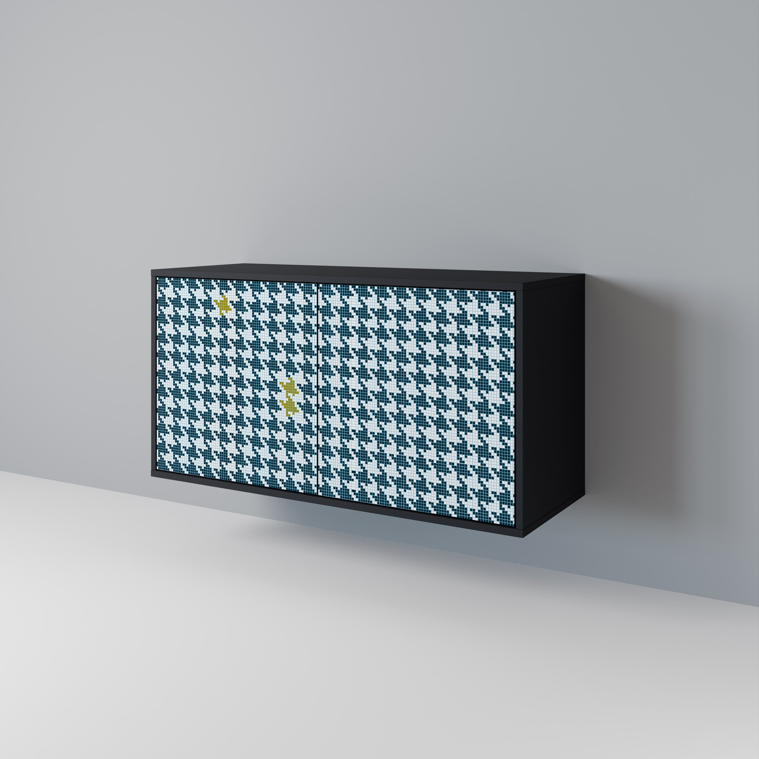 Buffet 2 portes HORS CONTEXTE finition noire