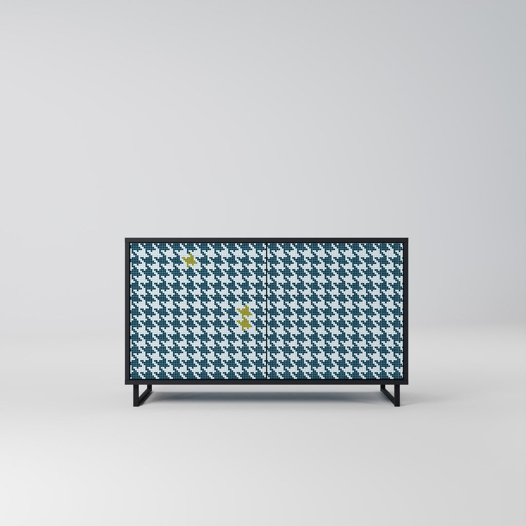 Buffet 2 portes HORS CONTEXTE finition noire