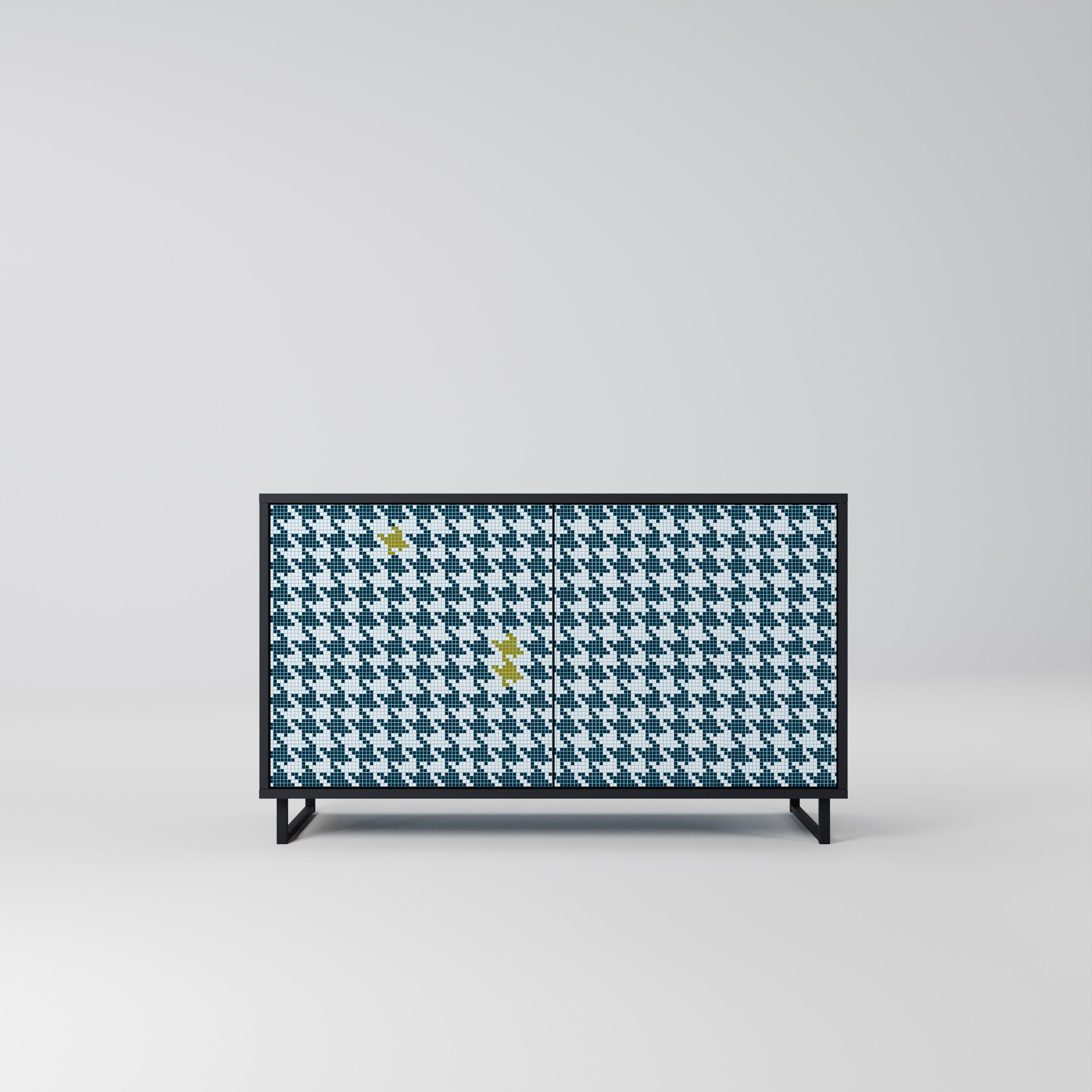 Buffet 2 portes HORS CONTEXTE finition noire