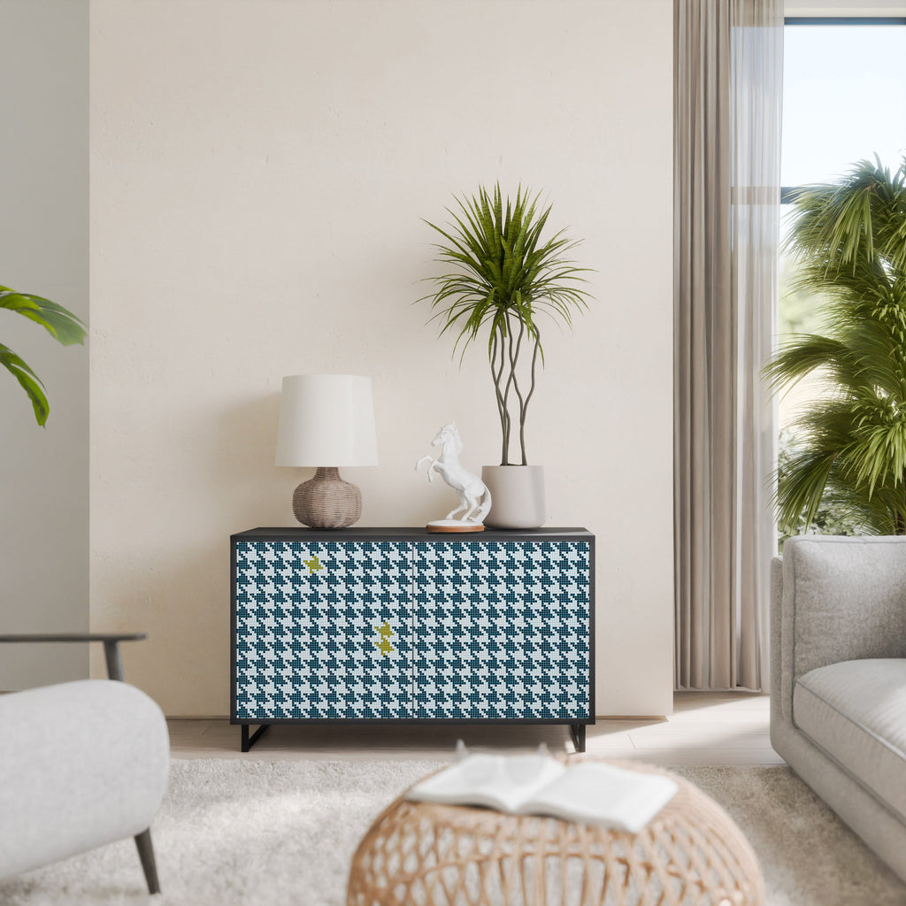 Buffet 2 portes HORS CONTEXTE finition noire