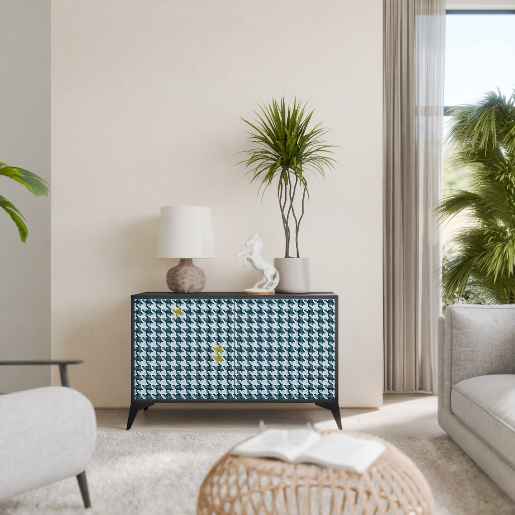 Buffet 2 portes HORS CONTEXTE finition noire