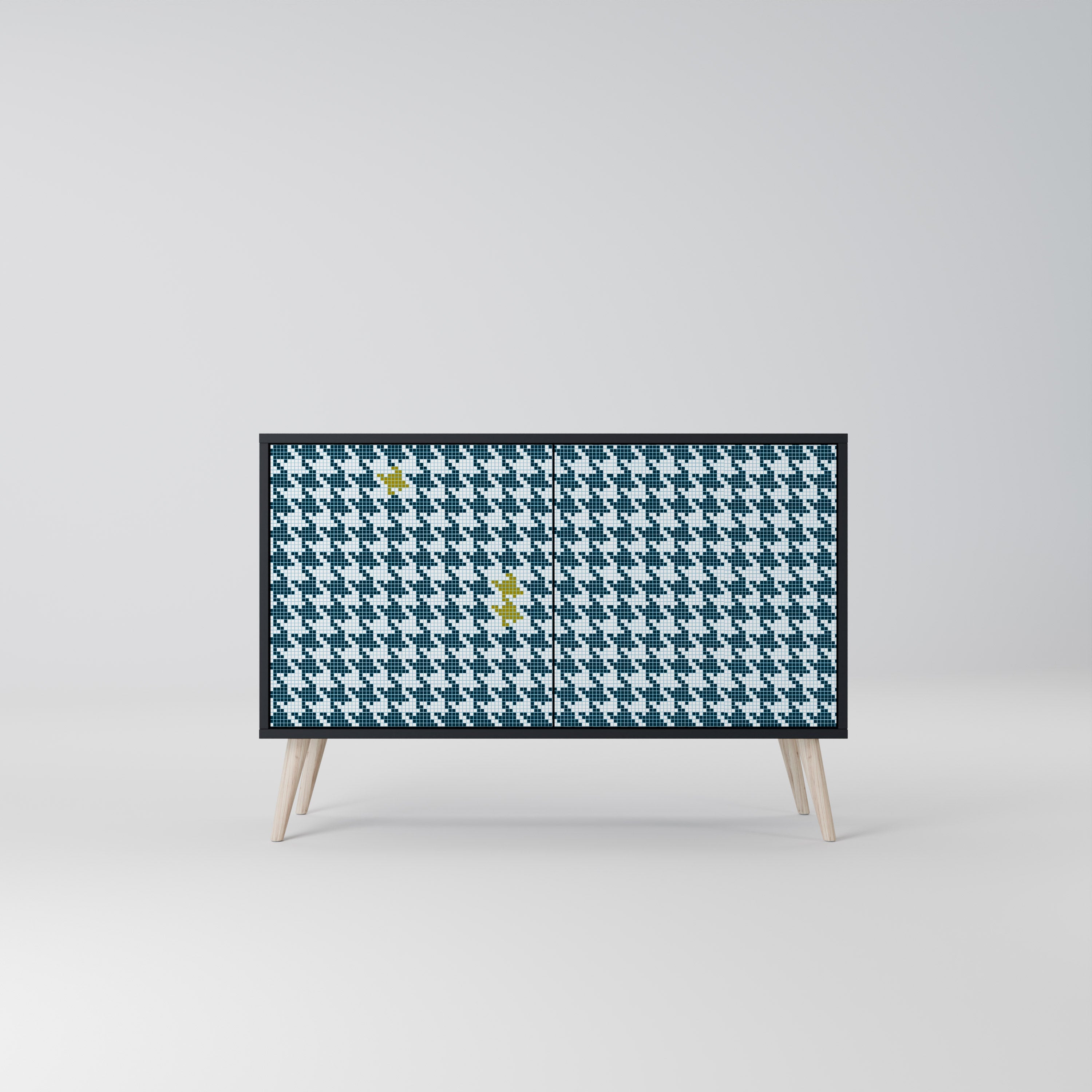 Buffet 2 portes HORS CONTEXTE finition noire