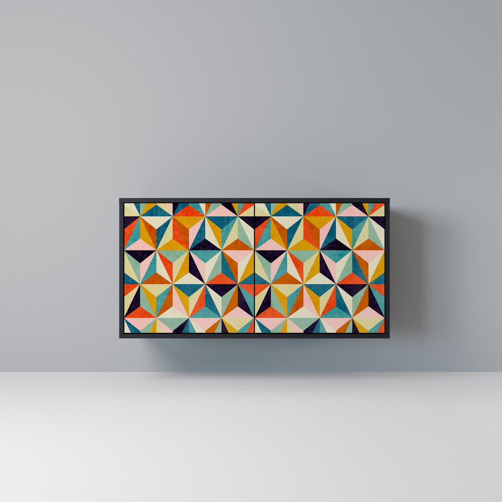 Buffet 2 portes TESSELATE TREASURES finition noire