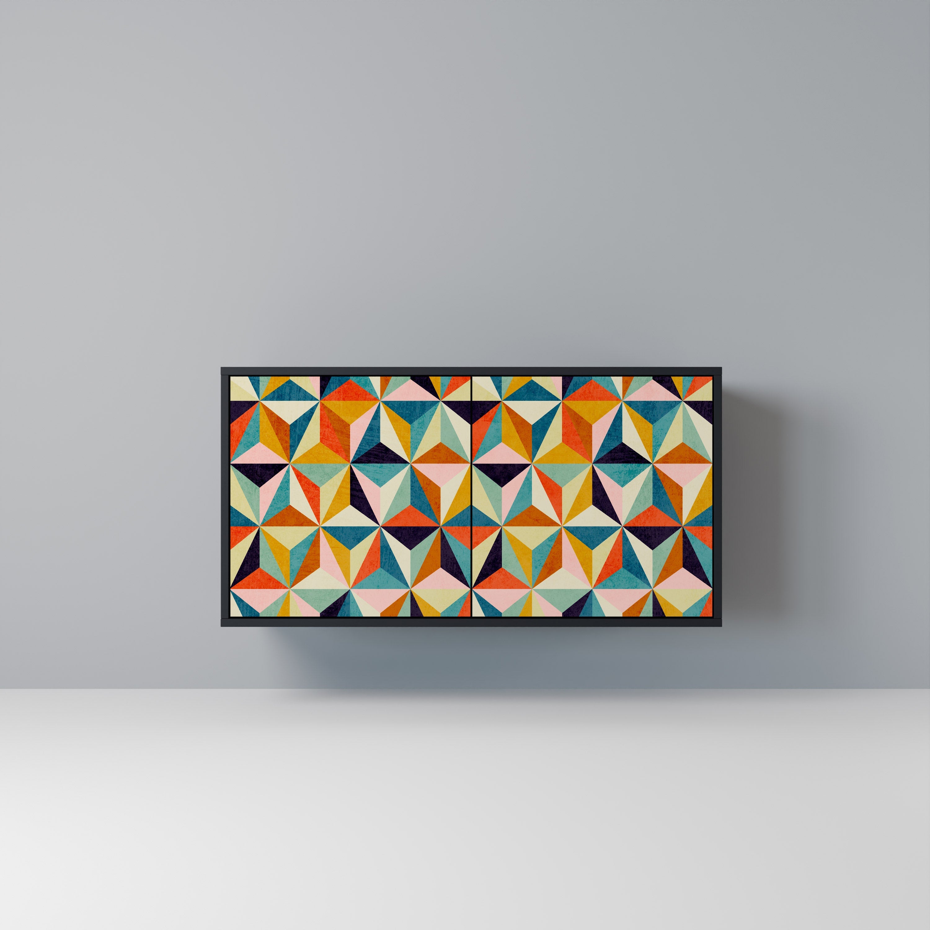 Buffet 2 portes TESSELATE TREASURES finition noire