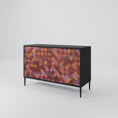 PAINTED SQUARES 2-Door Sideboard