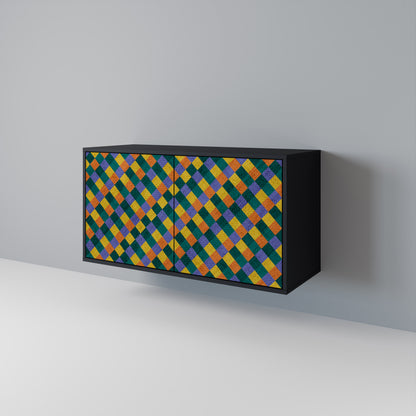 PAINTED SQUARES MIX 2-Door Sideboard