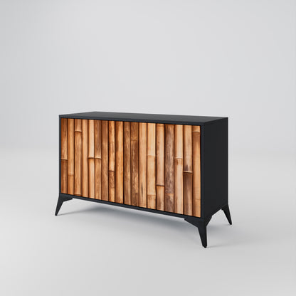 NATURAL WOOD 2-Door Sideboard