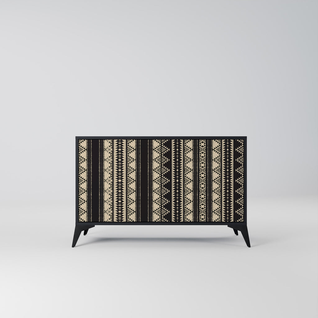 Buffet 2 portes AZTEC finition noire