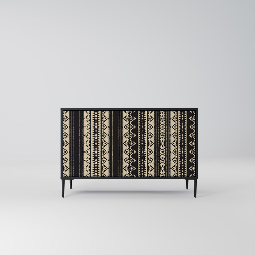Buffet 2 portes AZTEC finition noire
