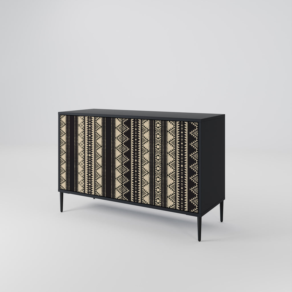 Buffet 2 portes AZTEC finition noire