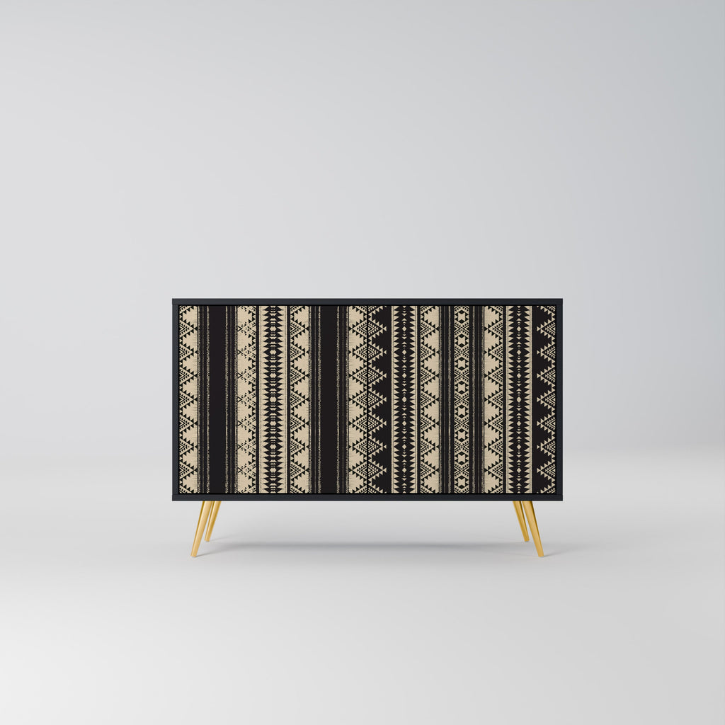 Buffet 2 portes AZTEC finition noire