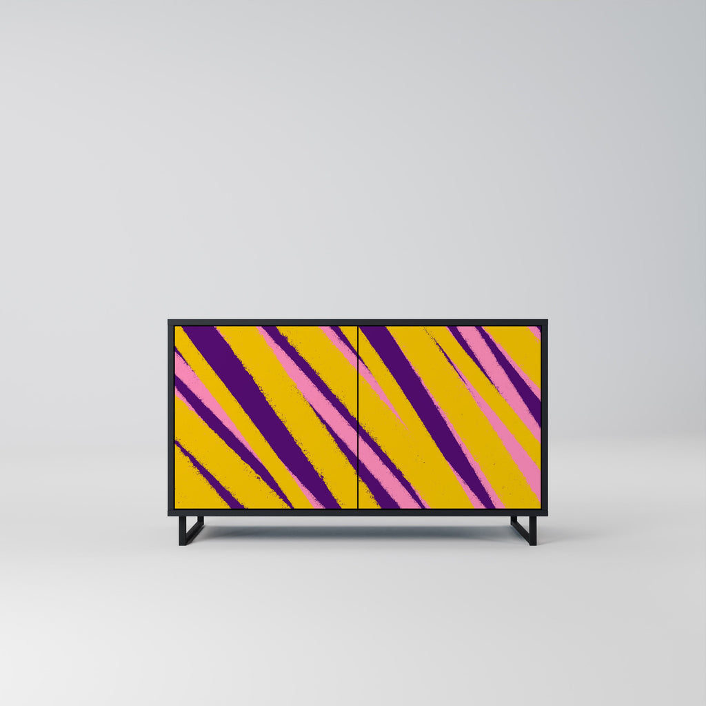 Buffet 2 portes DREAMS COME TRUE en finition noire