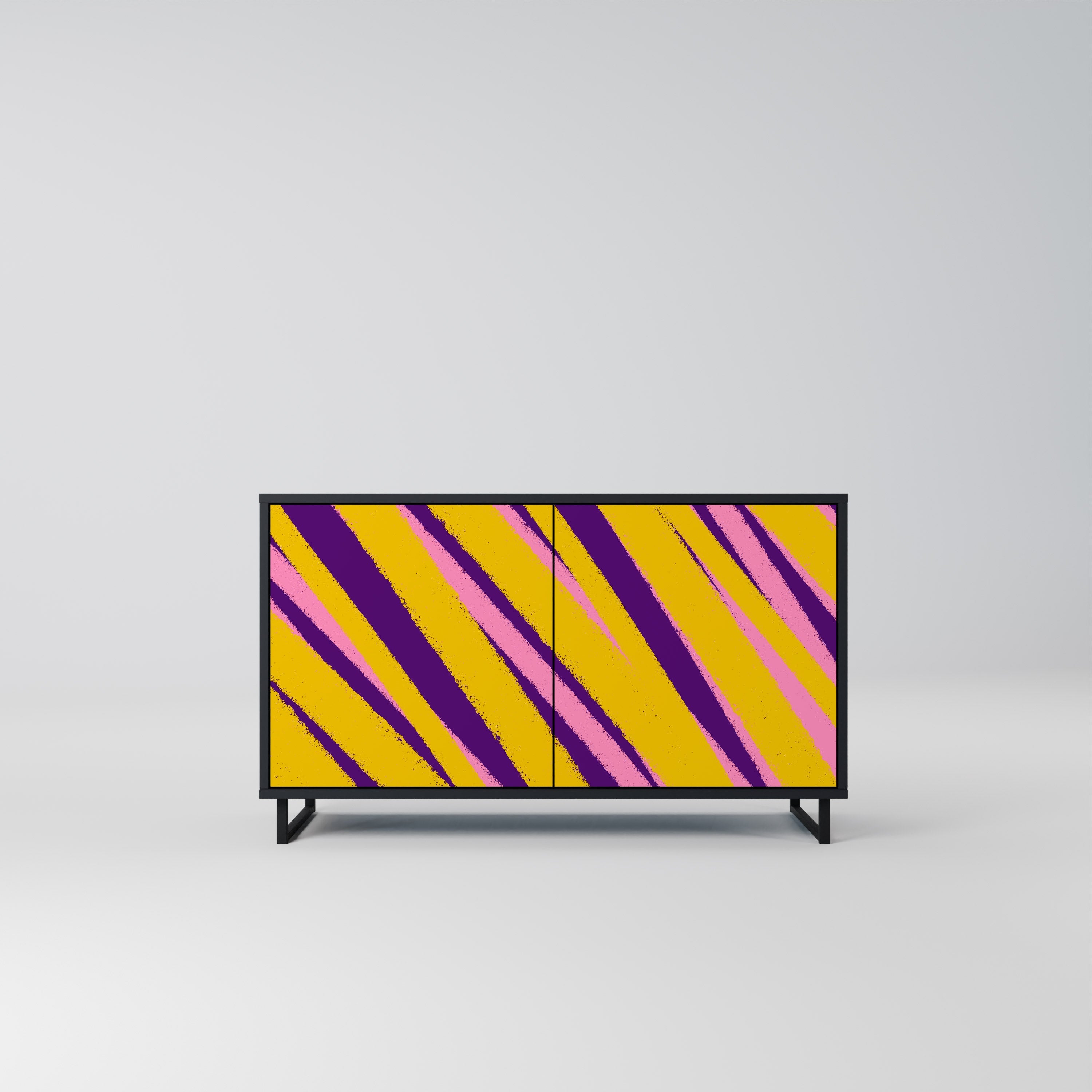 Buffet 2 portes DREAMS COME TRUE en finition noire